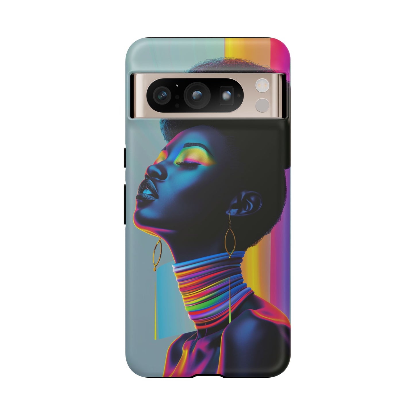 Neon Woman Phone Case - - Bold and Colorful Neon Design Cover | iPhone | Samsung | Google | Tough Case