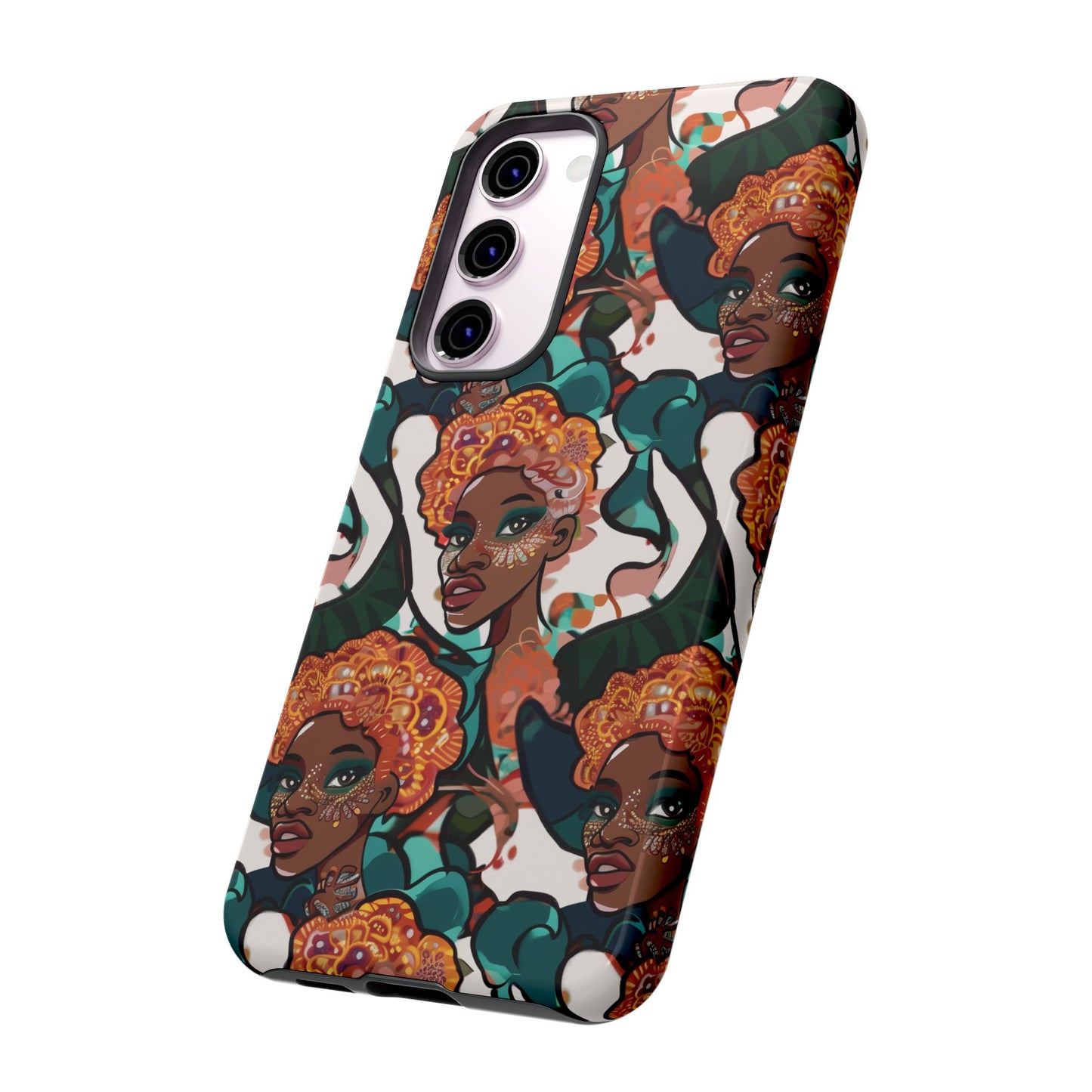 Afrocentric Print 02 Cover for Your Phone  | iPhone | Samsung | Google | Tough Cases