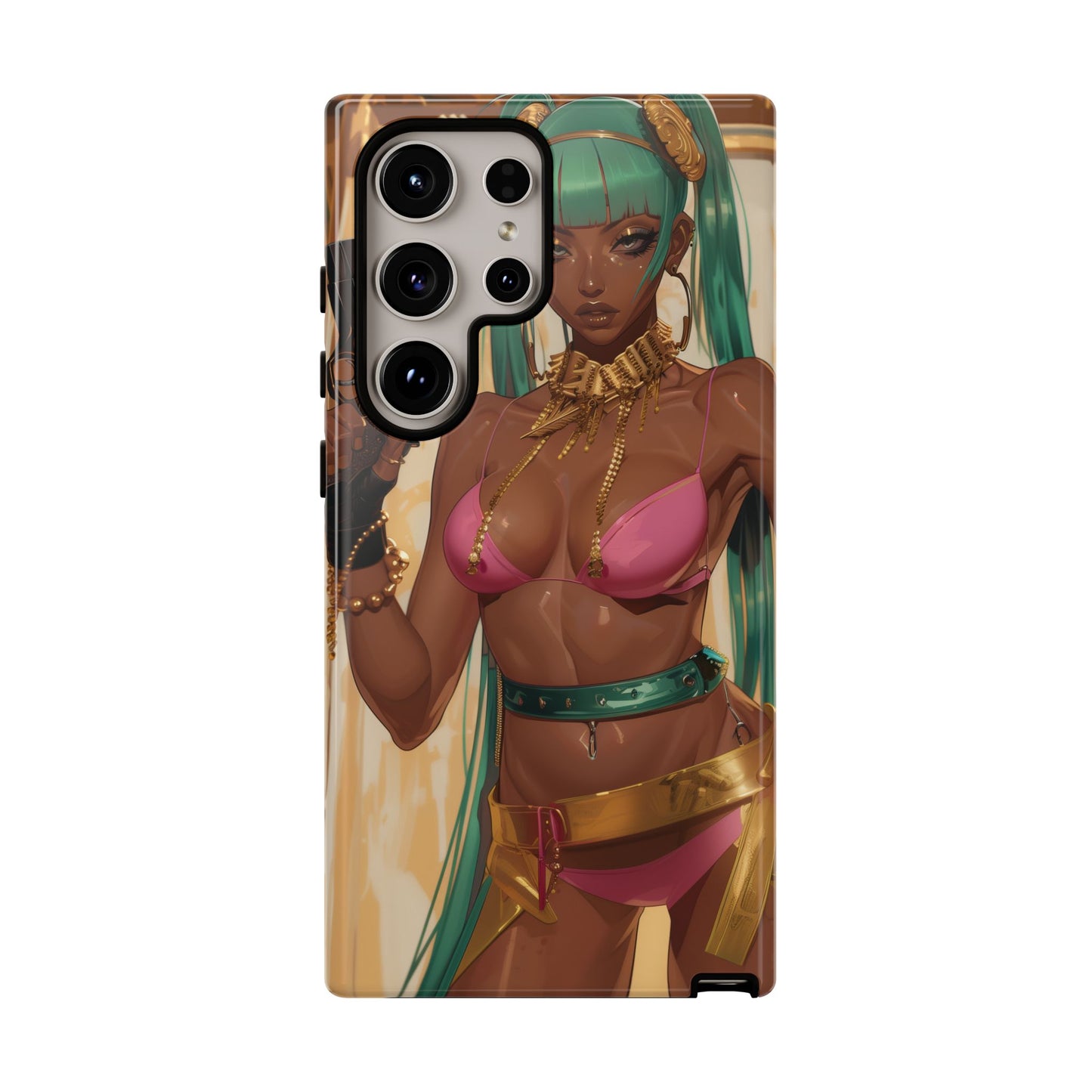 Urban Warrior Woman Gaming -  Bold and Edgy Street Art CoverStyle Digital Art | iPhone | Samsung | Tough Case