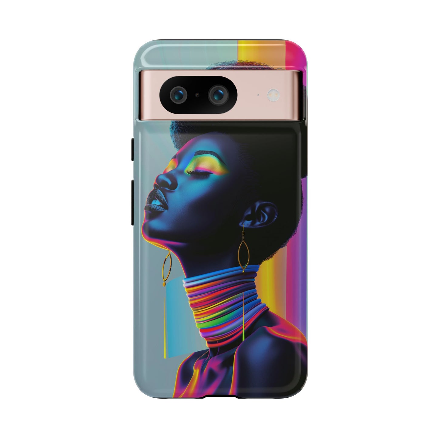 Neon Woman Phone Case - - Bold and Colorful Neon Design Cover | iPhone | Samsung | Google | Tough Case