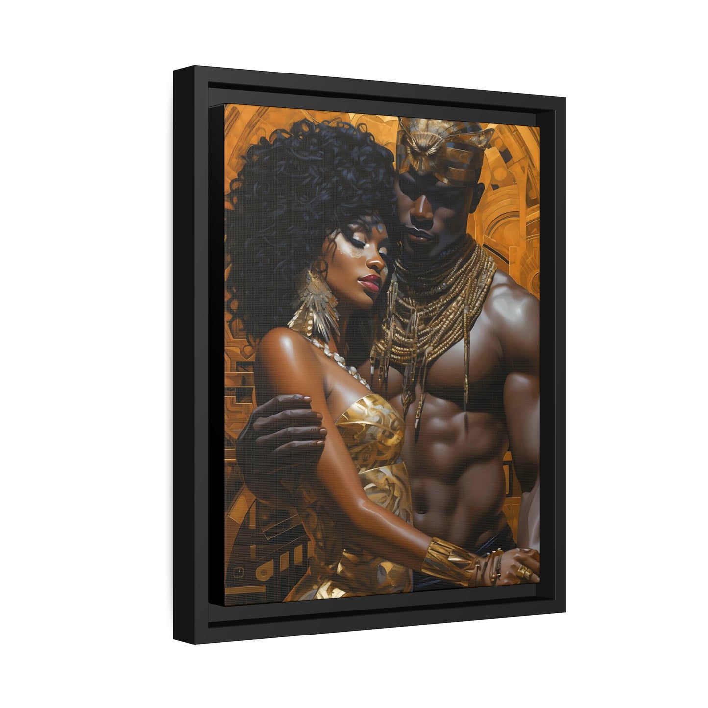 Ancient Gold - Matte Canvas, Black Frame