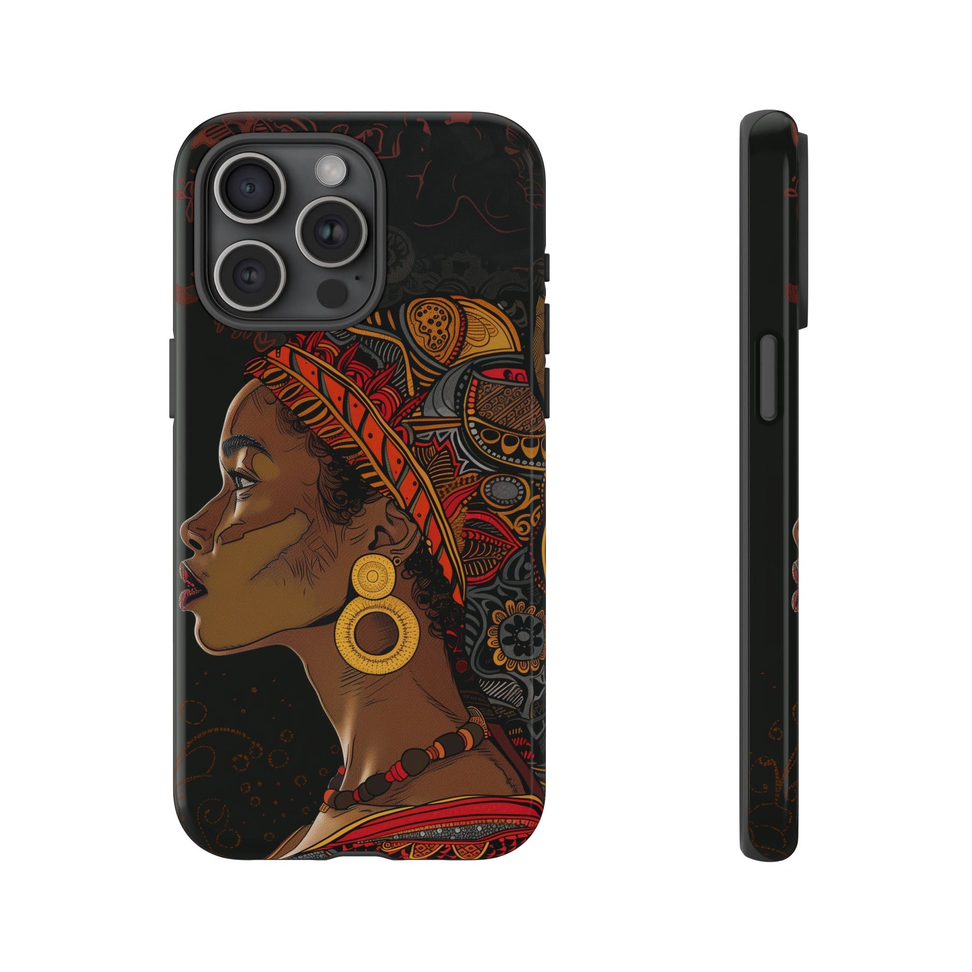 Afrocentric Phone Case - Radiant Queen Digital Art | iPhone | Samsung | Google | Tough Phone Case - Owndigiart