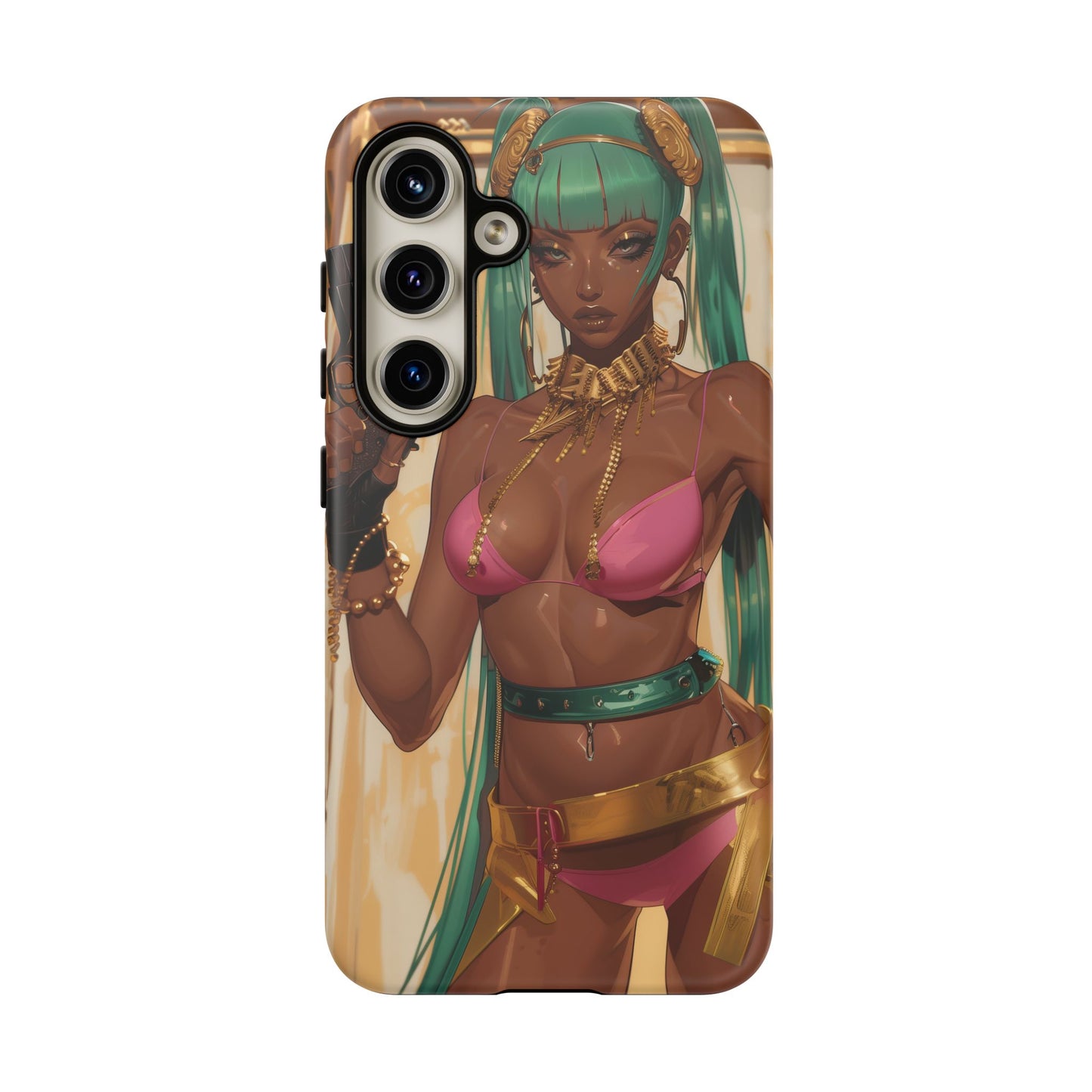 Urban Warrior Woman Gaming -  Bold and Edgy Street Art CoverStyle Digital Art | iPhone | Samsung | Tough Case