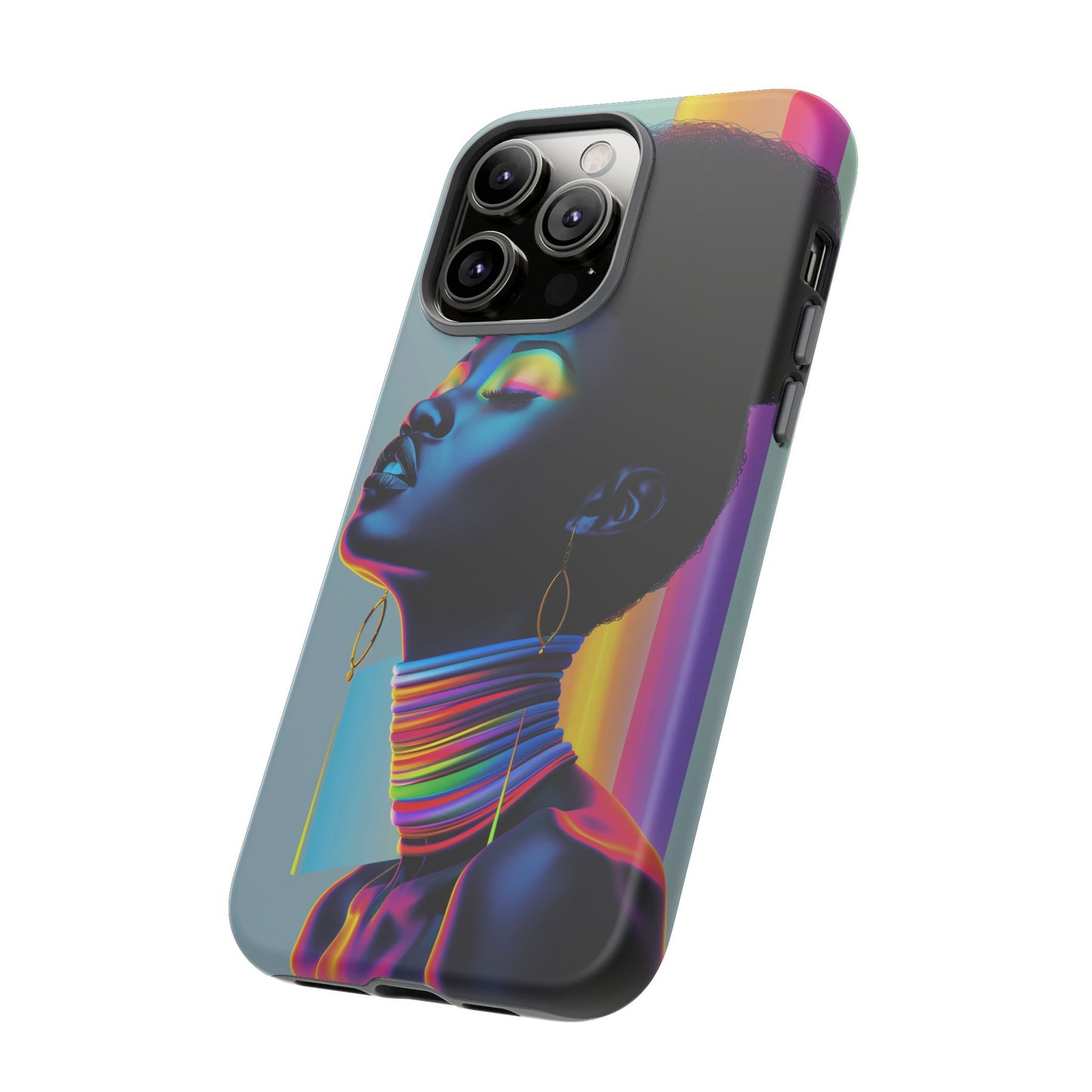 Neon Woman Phone Case - - Bold and Colorful Neon Design Cover | iPhone | Samsung | Google | Tough Case