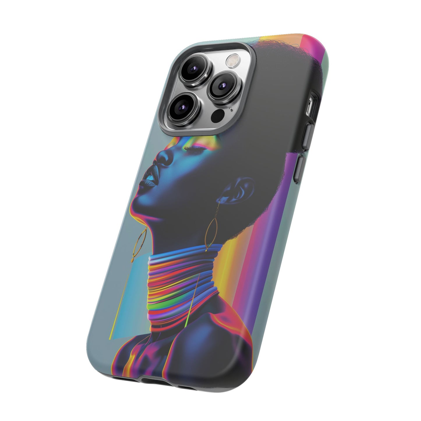 Neon Woman Phone Case - - Bold and Colorful Neon Design Cover | iPhone | Samsung | Google | Tough Case