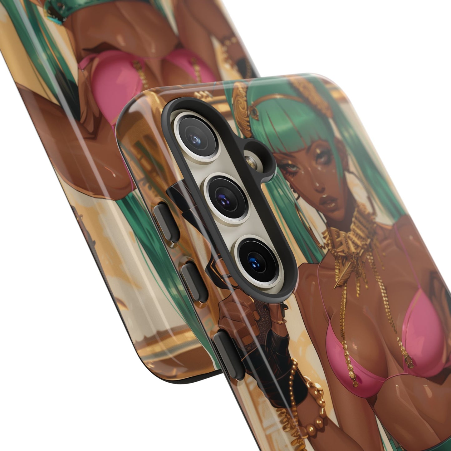 Urban Warrior Woman Gaming -  Bold and Edgy Street Art CoverStyle Digital Art | iPhone | Samsung | Tough Case