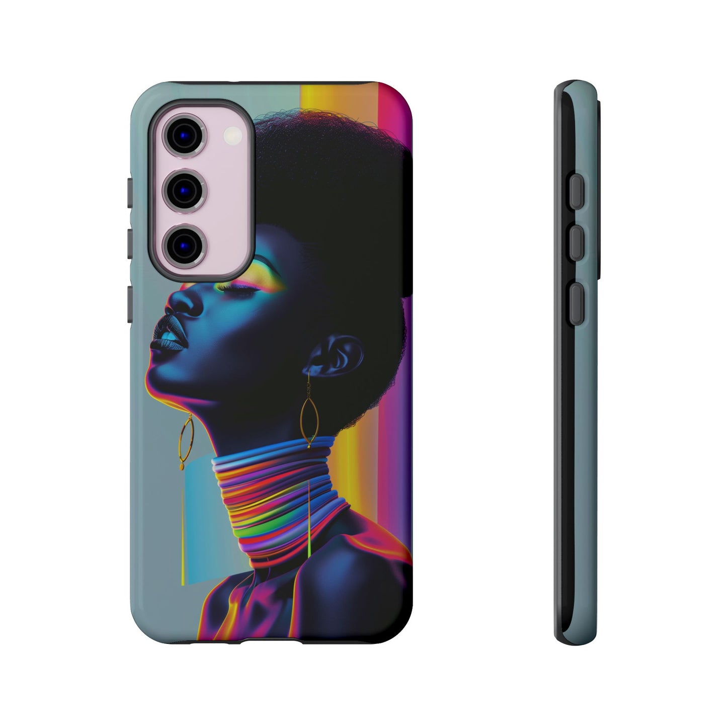 Neon Woman Phone Case - - Bold and Colorful Neon Design Cover | iPhone | Samsung | Google | Tough Case