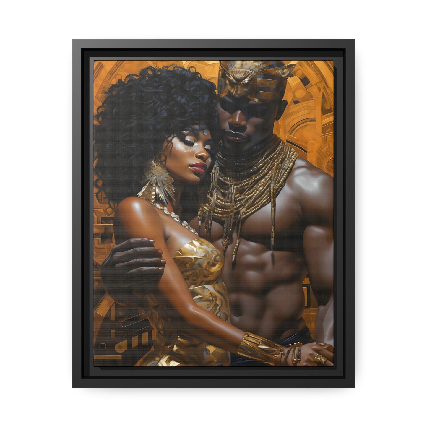 Ancient Gold - Matte Canvas, Black Frame