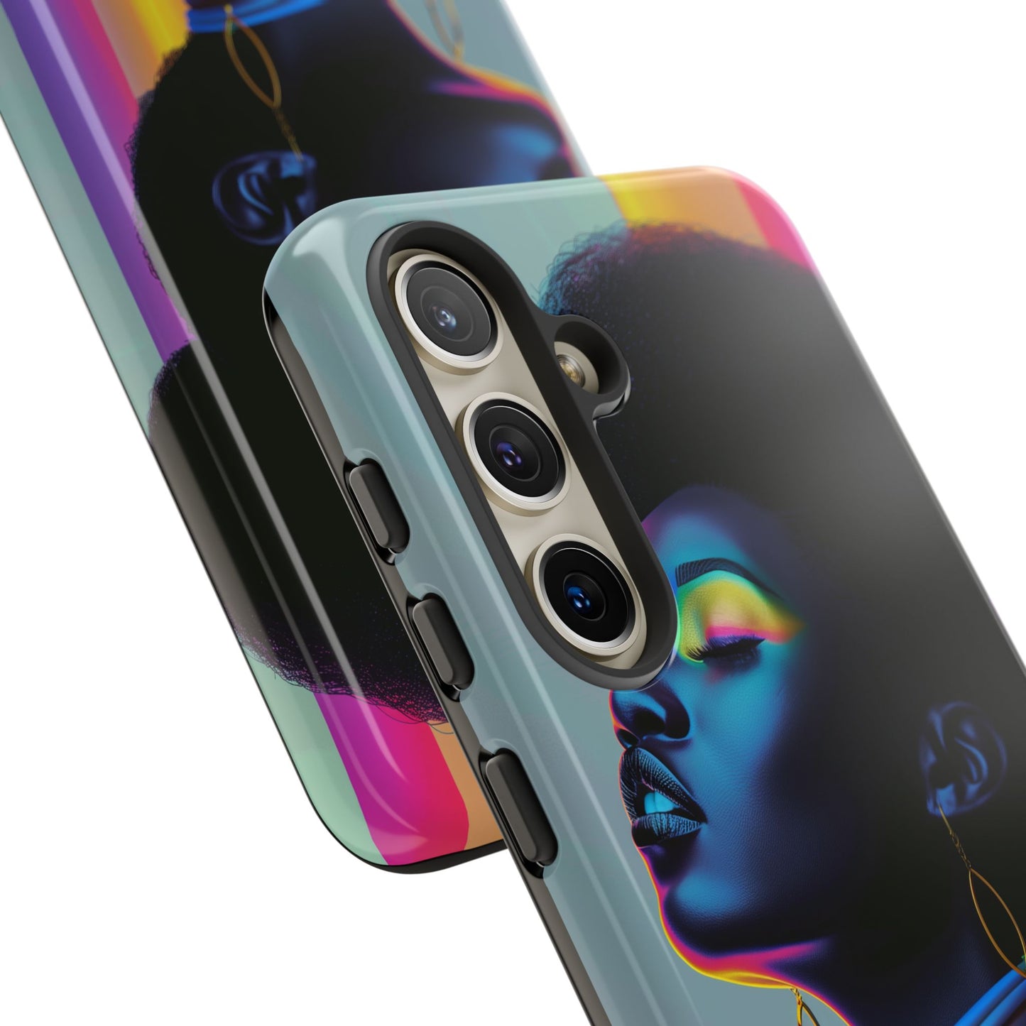 Neon Woman Phone Case - - Bold and Colorful Neon Design Cover | iPhone | Samsung | Google | Tough Case