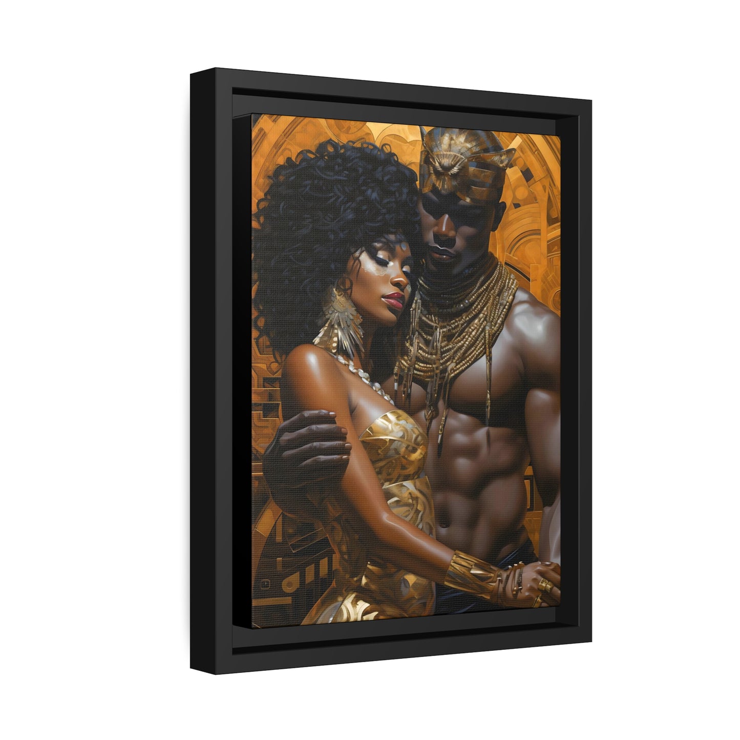 Ancient Gold - Matte Canvas, Black Frame