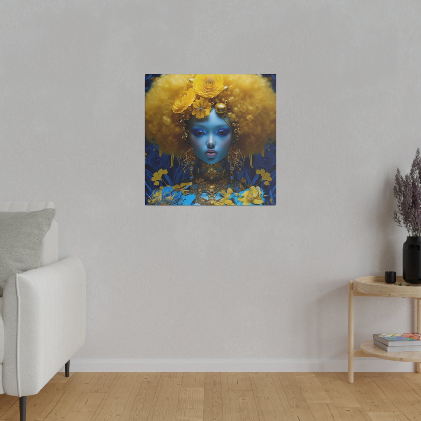 Dreamlike Digital Canvas Print: Matte Canvas, Stretched, 0.75" - Wall Art - Gift Ideas - Black Art - Afro Art - Fantasy Art - Home Decor