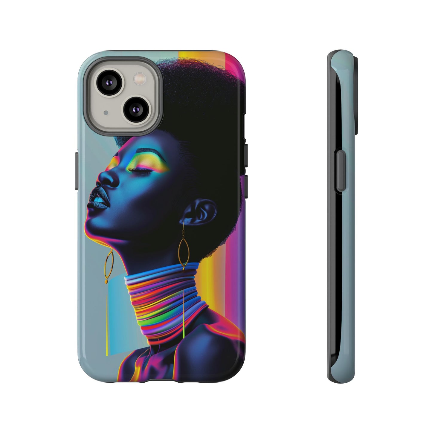 Neon Woman Phone Case - - Bold and Colorful Neon Design Cover | iPhone | Samsung | Google | Tough Case