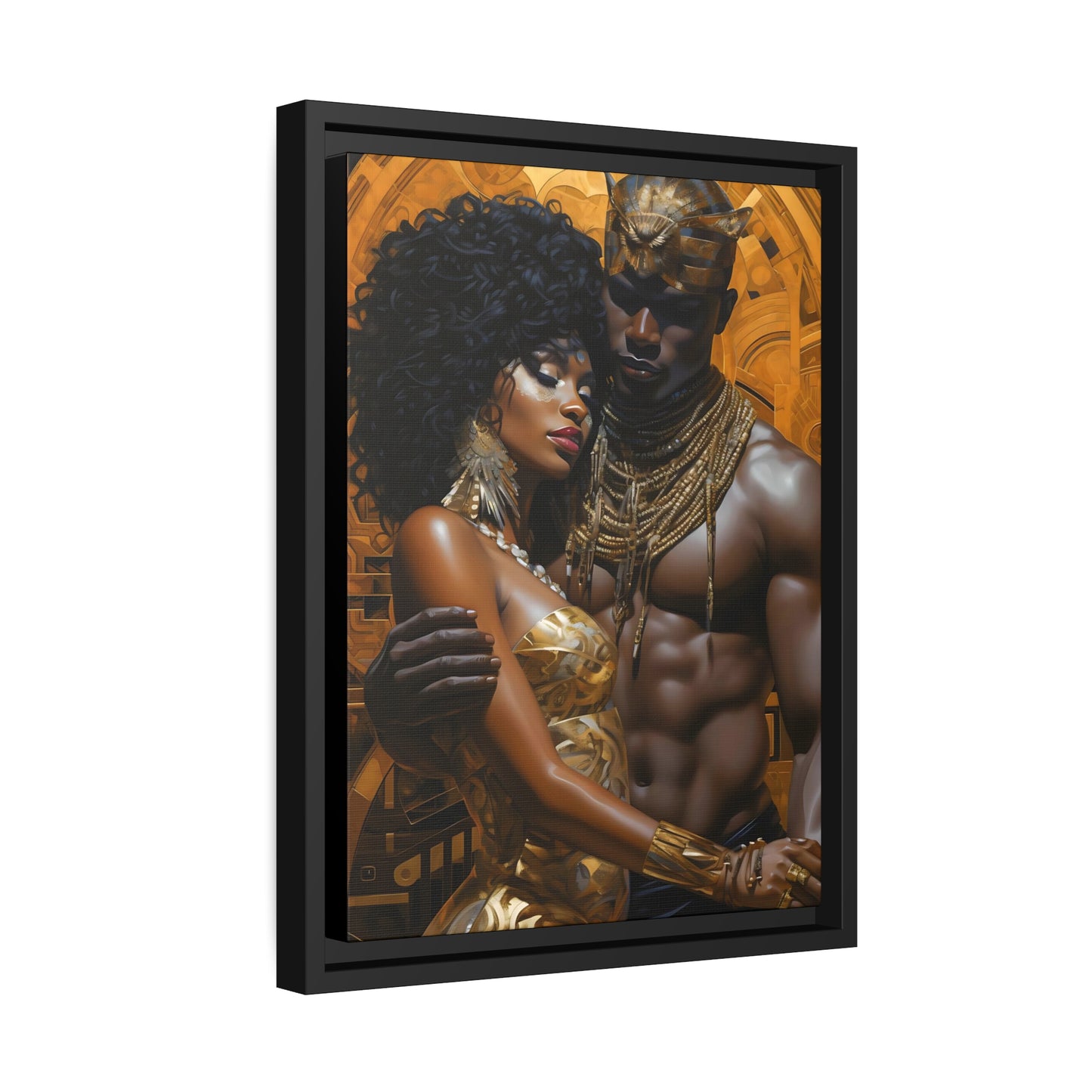 Ancient Gold - Matte Canvas, Black Frame