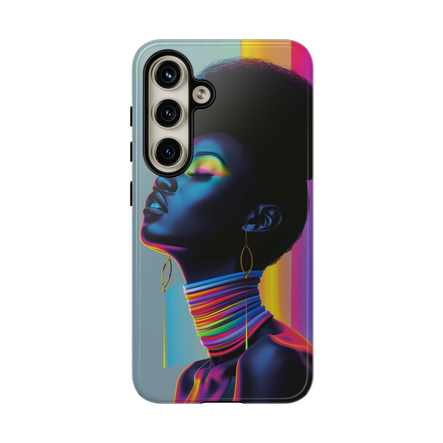 Neon Woman Phone Case - - Bold and Colorful Neon Design Cover | iPhone | Samsung | Google | Tough Case