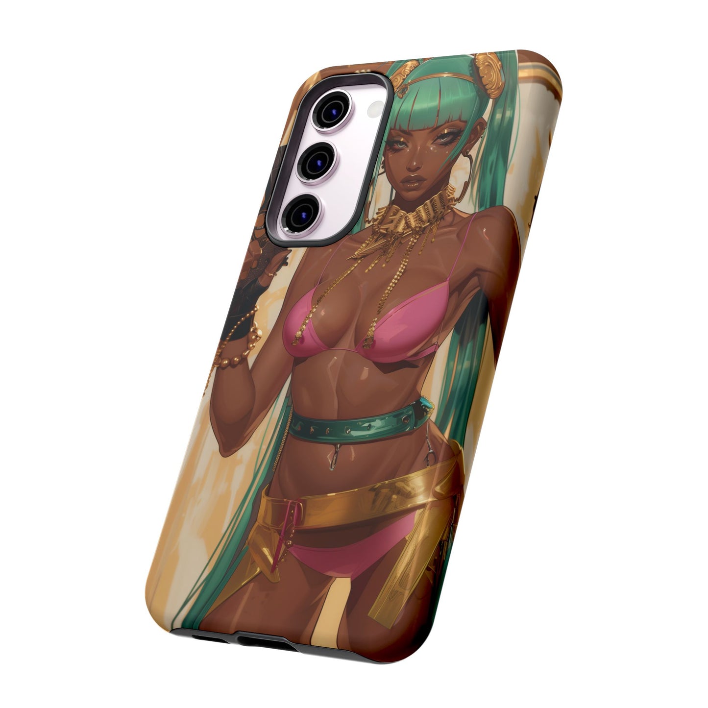 Urban Warrior Woman Gaming -  Bold and Edgy Street Art CoverStyle Digital Art | iPhone | Samsung | Tough Case