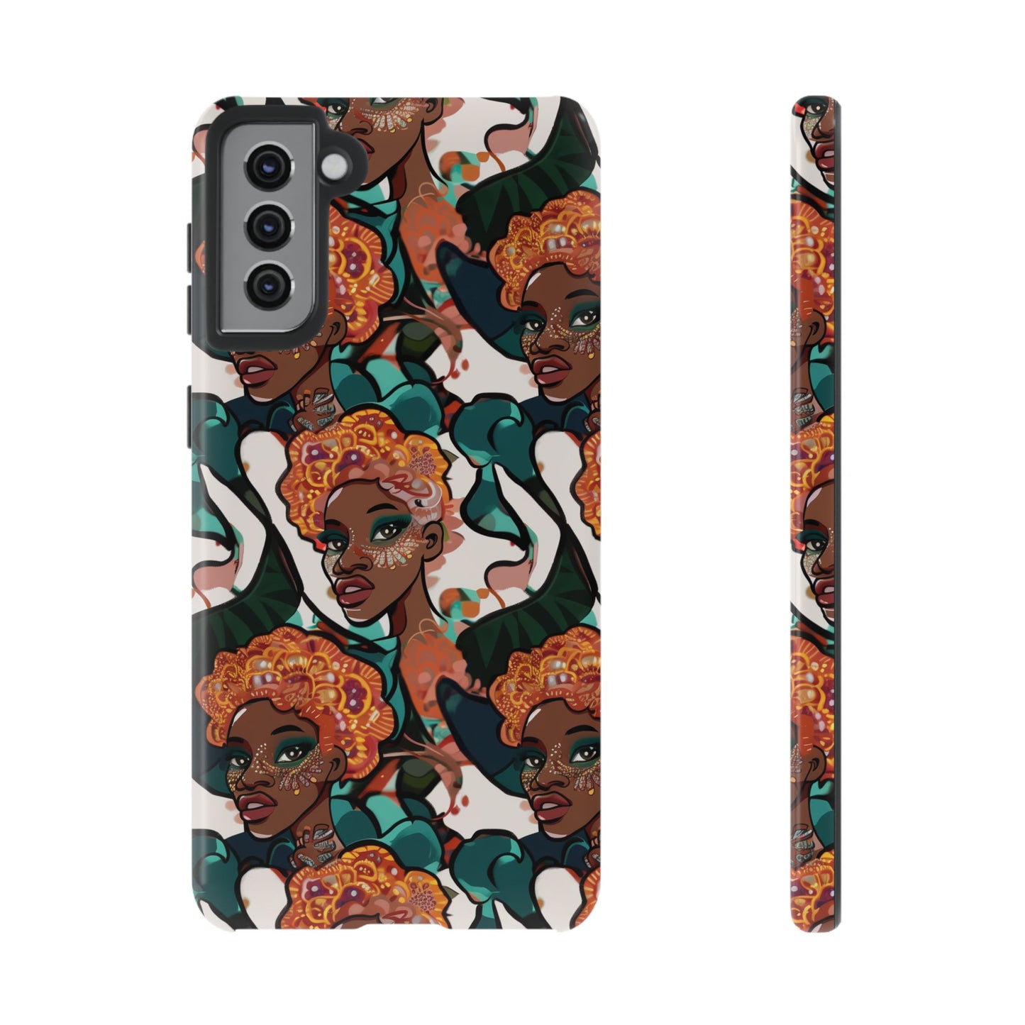 Afrocentric Print 02 Cover for Your Phone  | iPhone | Samsung | Google | Tough Cases