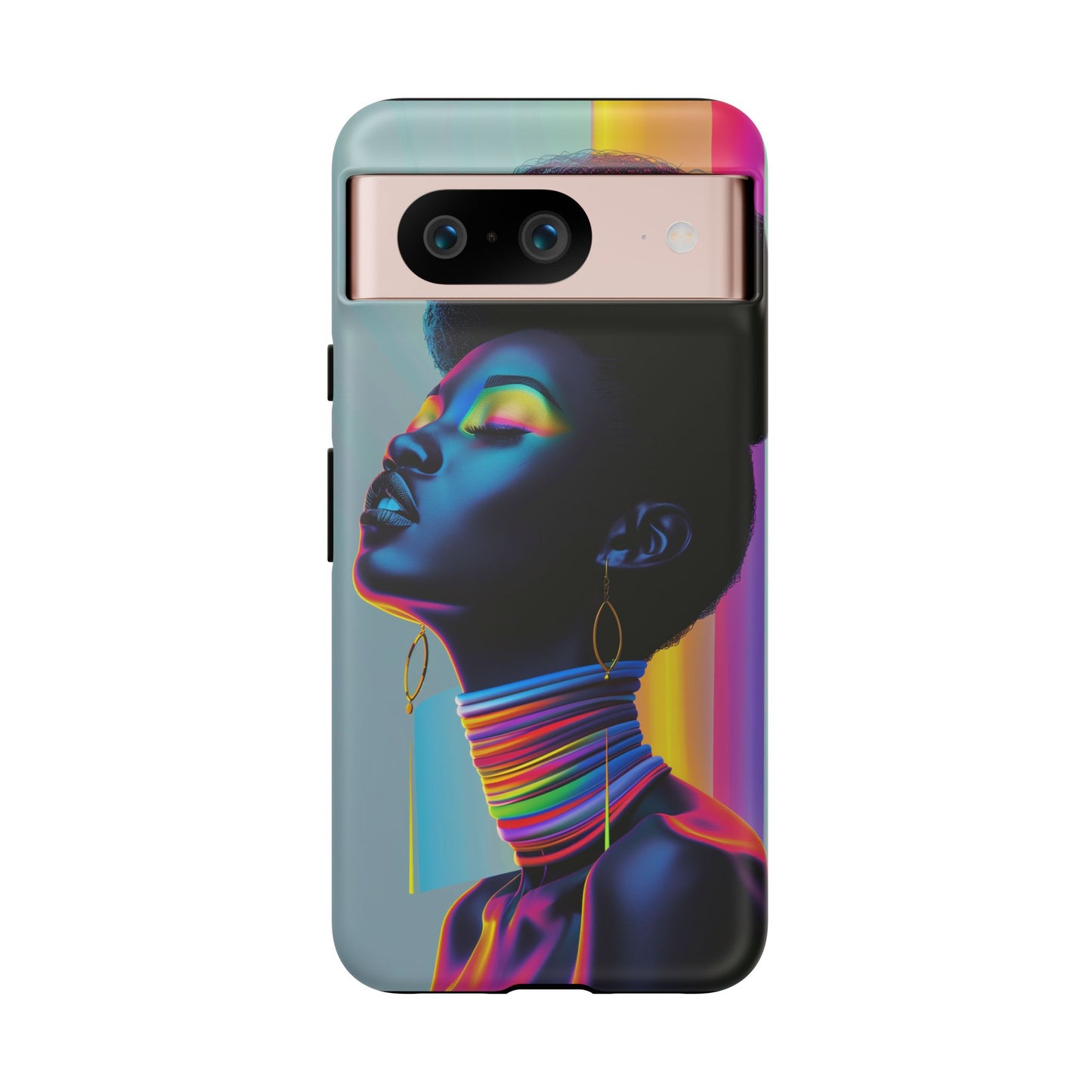 Neon Woman Phone Case - - Bold and Colorful Neon Design Cover | iPhone | Samsung | Google | Tough Case