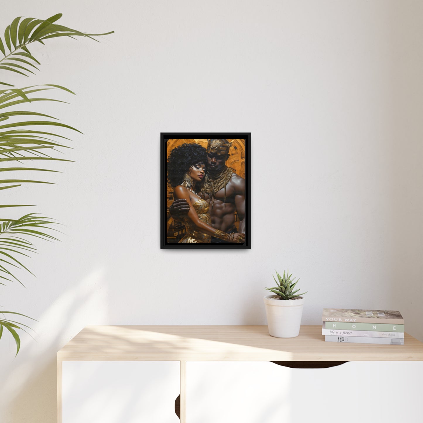 Ancient Gold - Matte Canvas, Black Frame