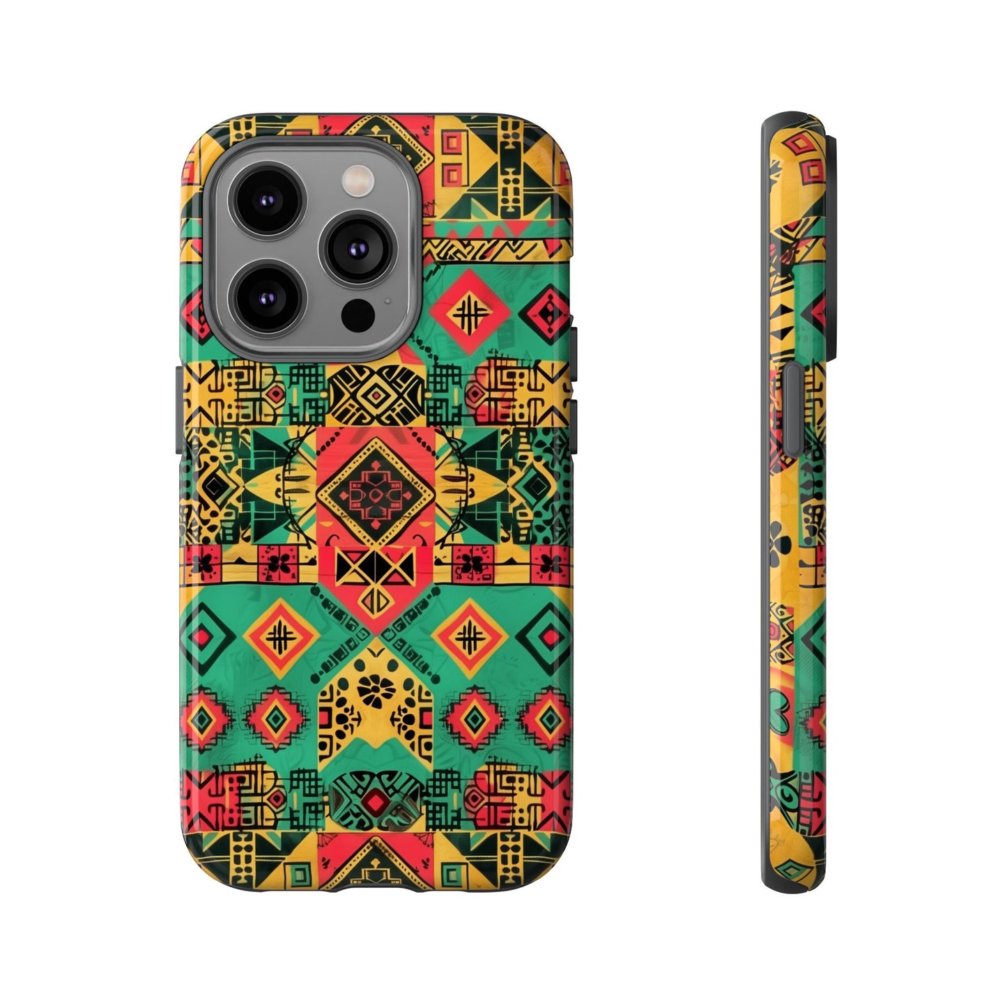 Red, Yellow and Green Afrocentric Phone Case | iPhone | Samsung | Google|  Tough Cases