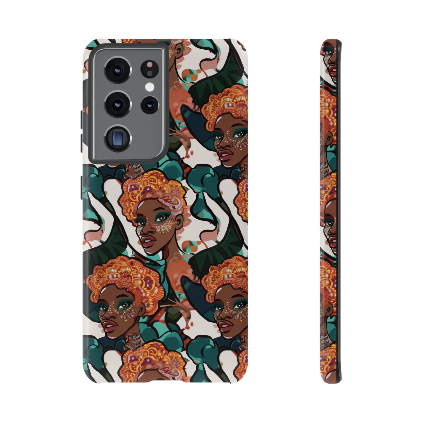 Afrocentric Print 02 Cover for Your Phone  | iPhone | Samsung | Google | Tough Cases