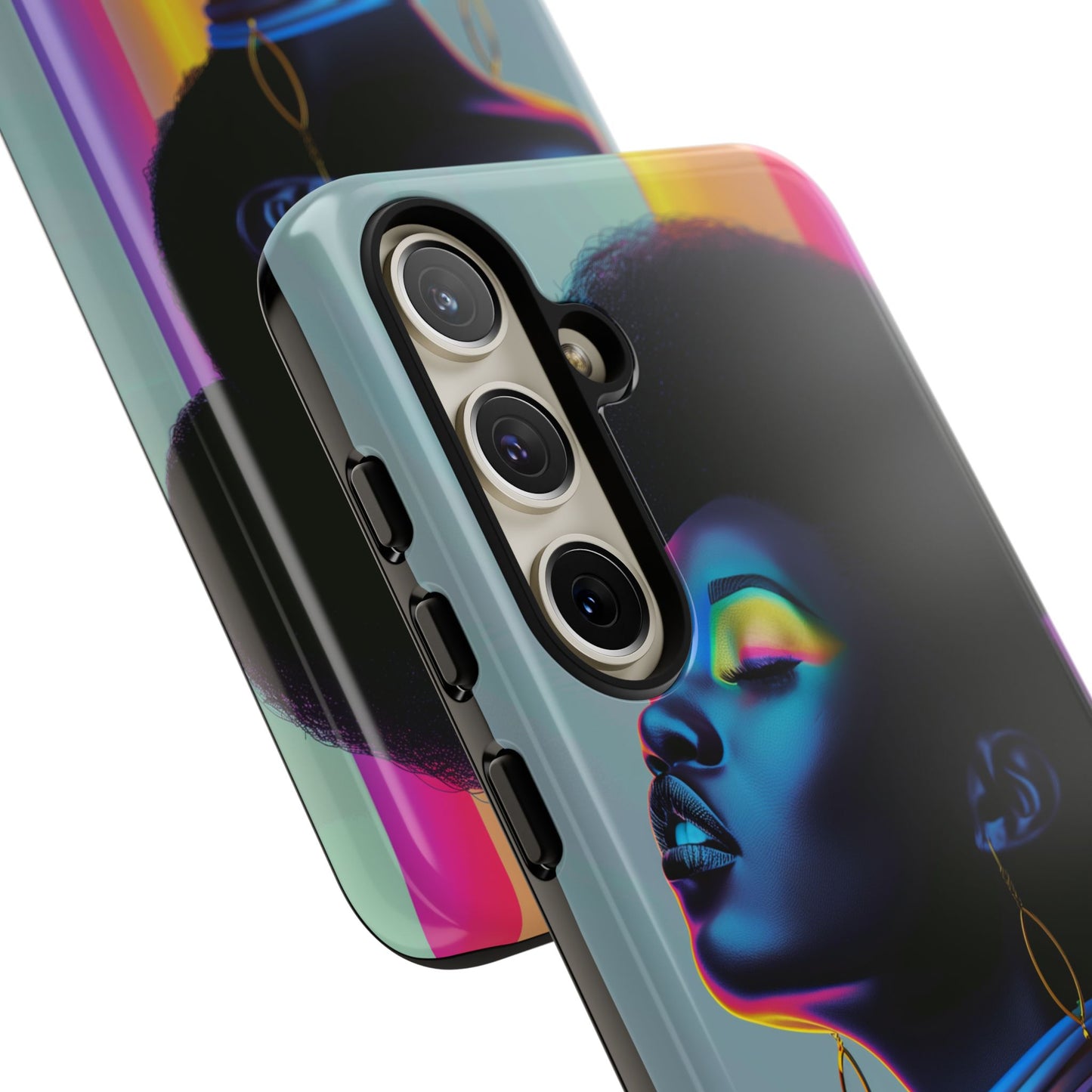 Neon Woman Phone Case - - Bold and Colorful Neon Design Cover | iPhone | Samsung | Google | Tough Case