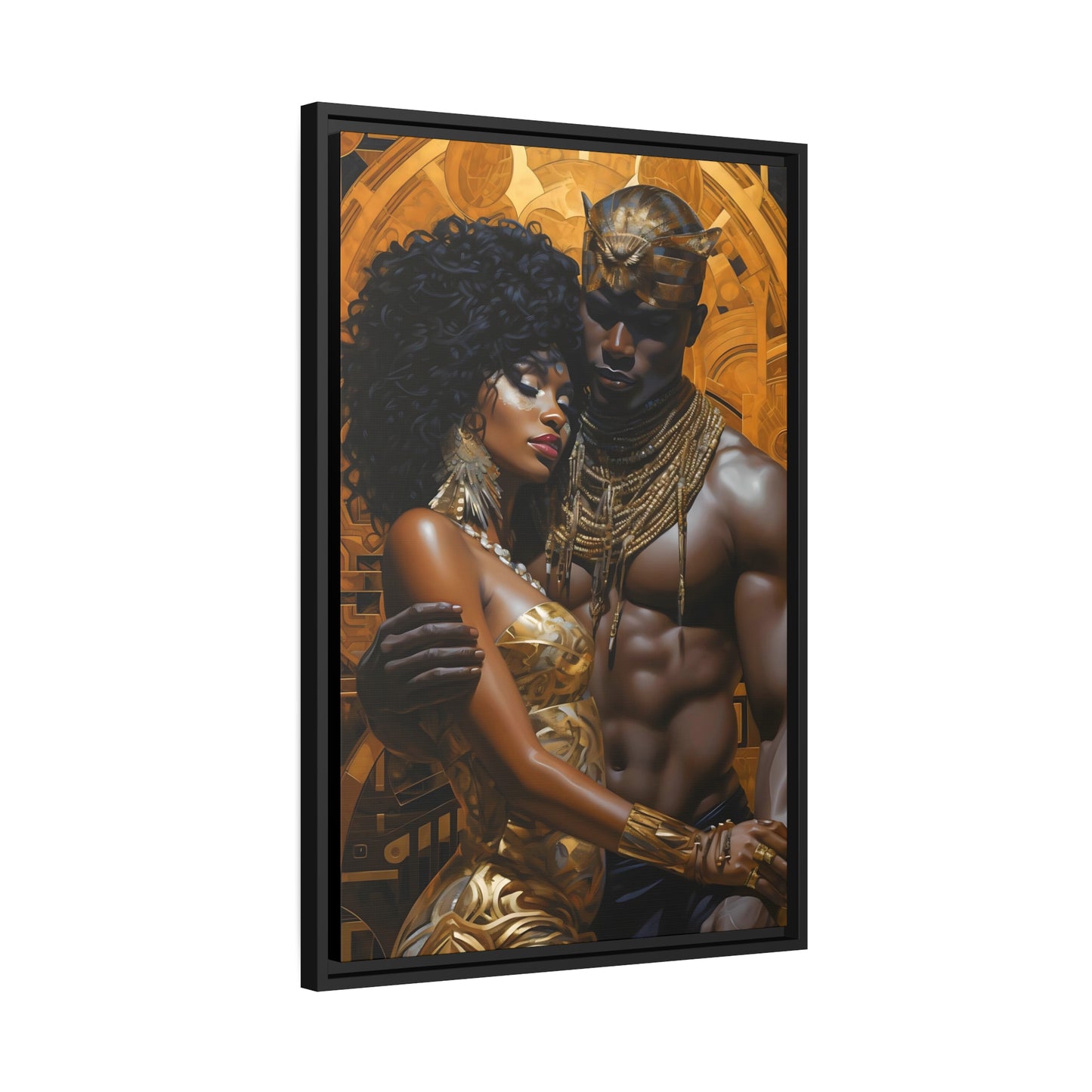 Ancient Gold - Matte Canvas, Black Frame