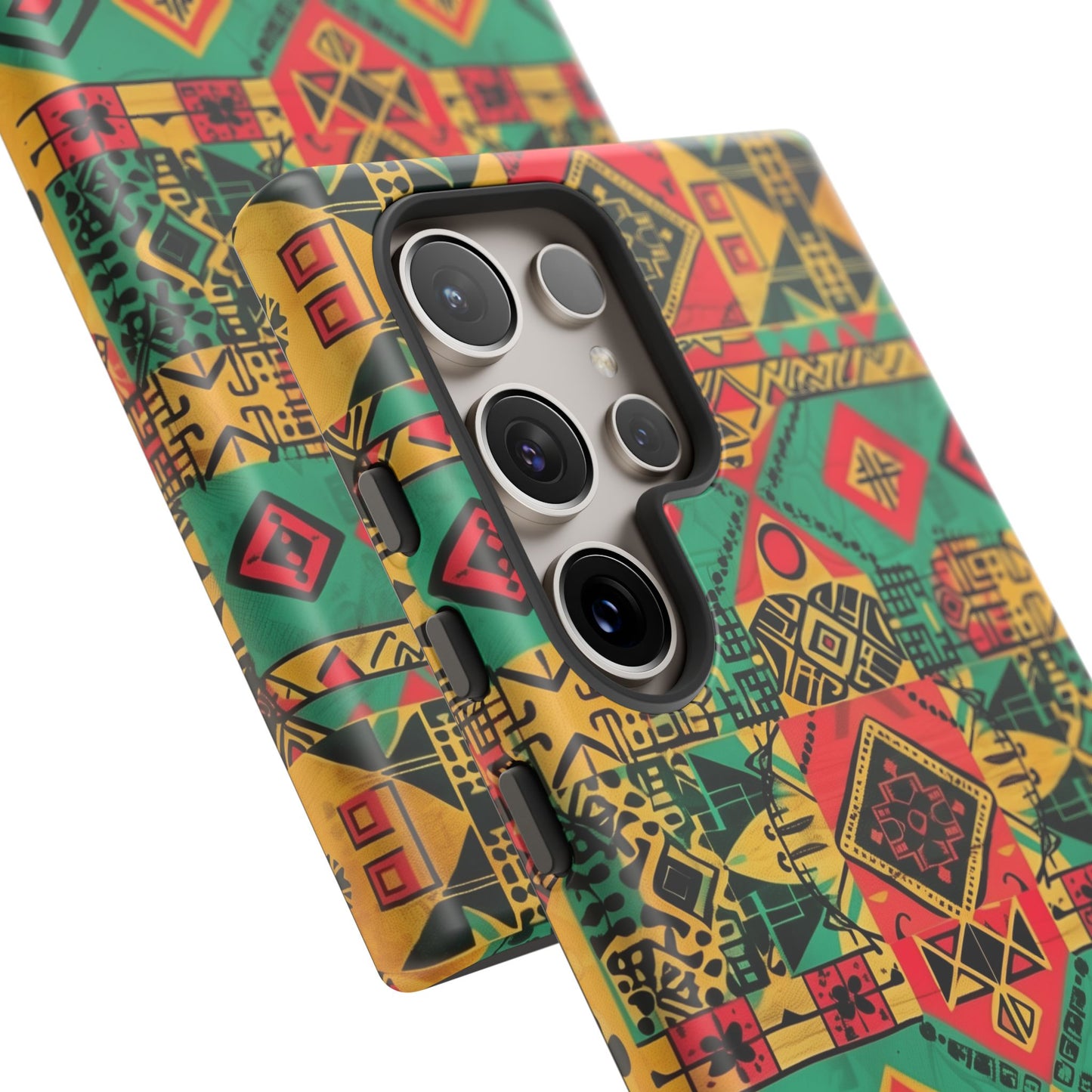 Red, Yellow and Green Afrocentric Phone Case | iPhone | Samsung | Google|  Tough Cases