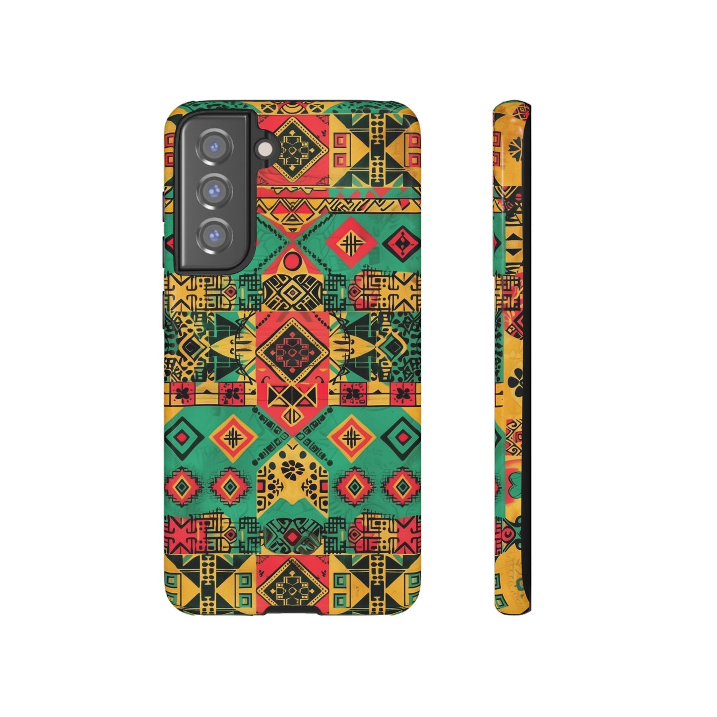 Red, Yellow and Green Afrocentric Phone Case | iPhone | Samsung | Google|  Tough Cases