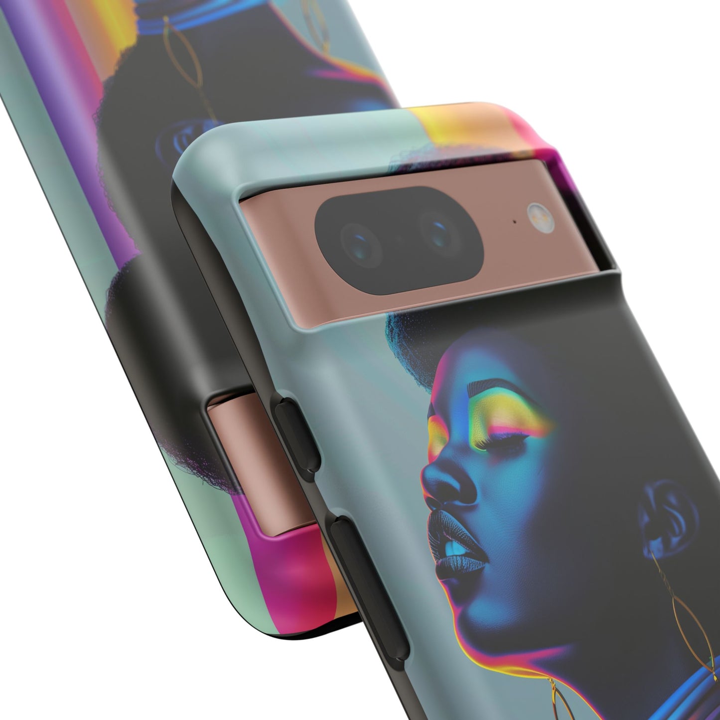 Neon Woman Phone Case - - Bold and Colorful Neon Design Cover | iPhone | Samsung | Google | Tough Case