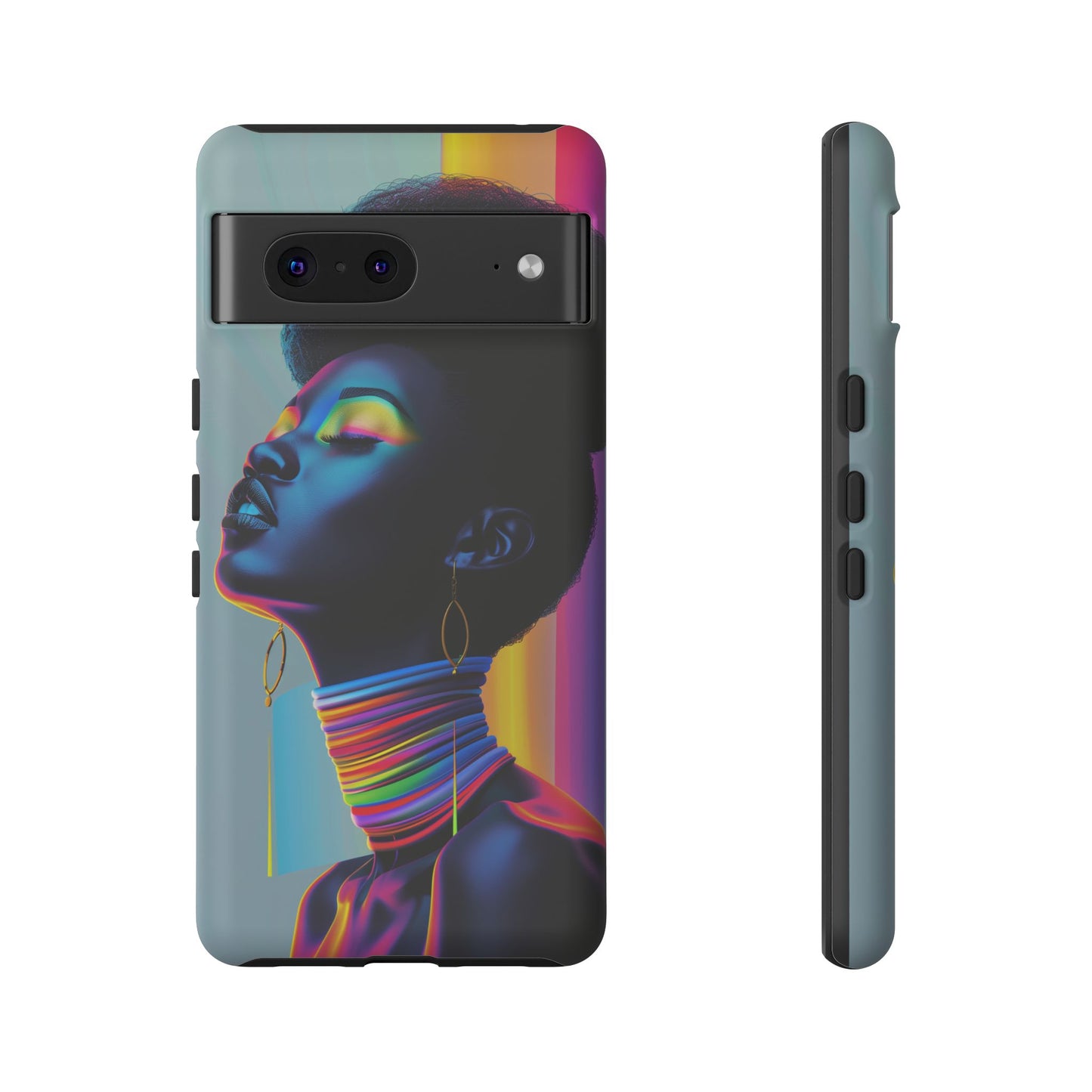 Neon Woman Phone Case - - Bold and Colorful Neon Design Cover | iPhone | Samsung | Google | Tough Case