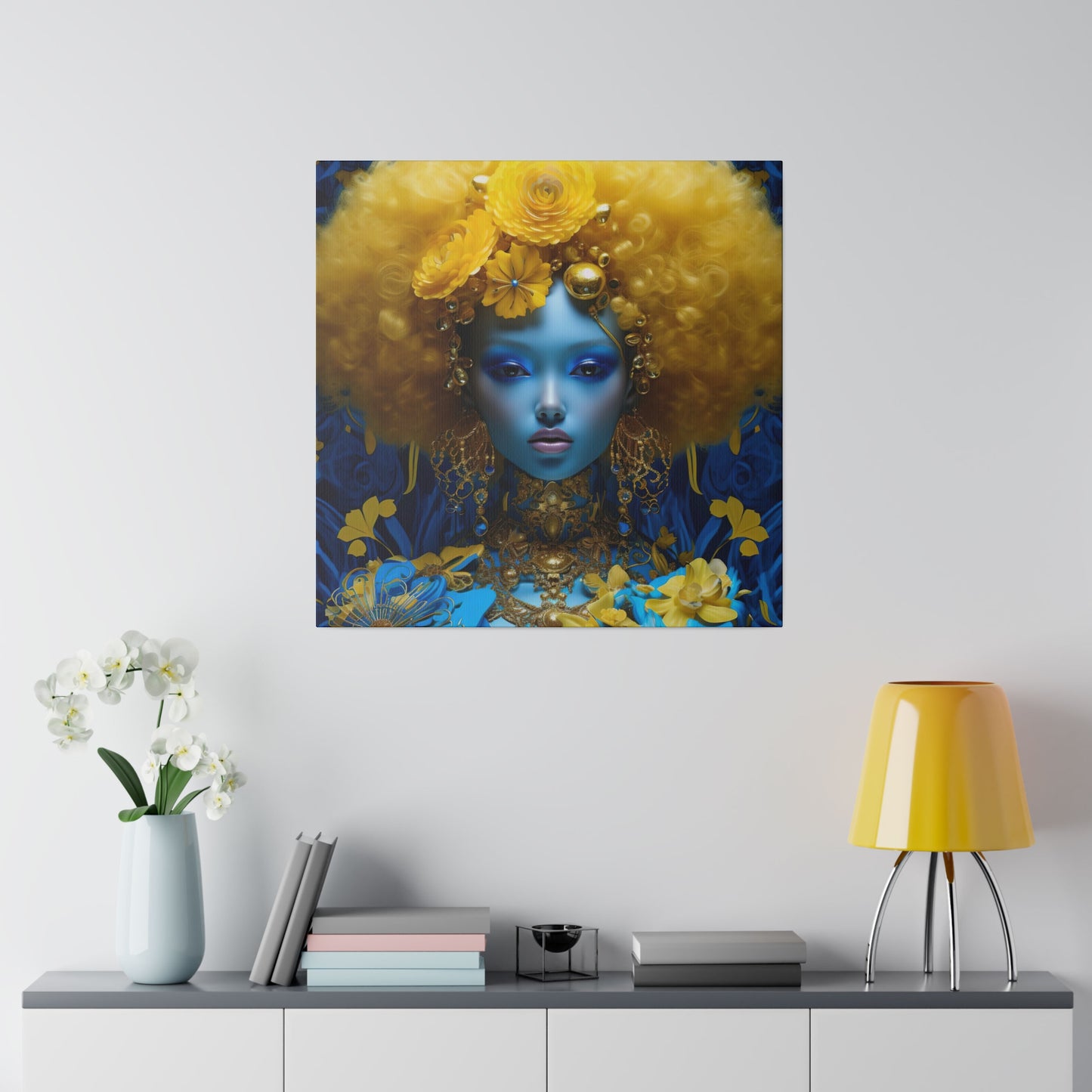 Dreamlike Digital Canvas Print: Matte Canvas, Stretched, 0.75" - Wall Art - Gift Ideas - Black Art - Afro Art - Fantasy Art - Home Decor