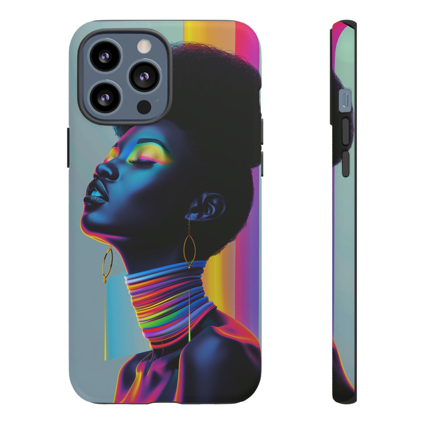 Neon Woman Phone Case - - Bold and Colorful Neon Design Cover | iPhone | Samsung | Google | Tough Case