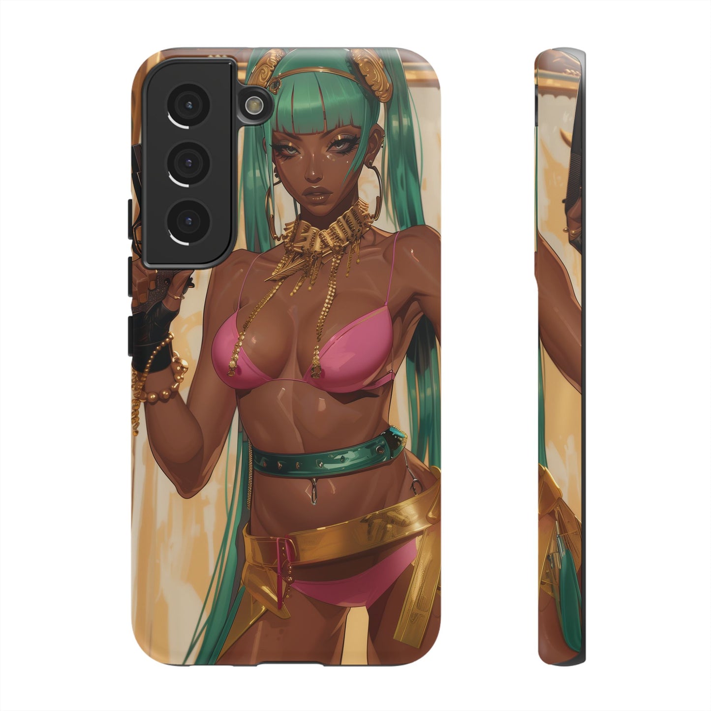 Urban Warrior Woman Gaming -  Bold and Edgy Street Art CoverStyle Digital Art | iPhone | Samsung | Tough Case