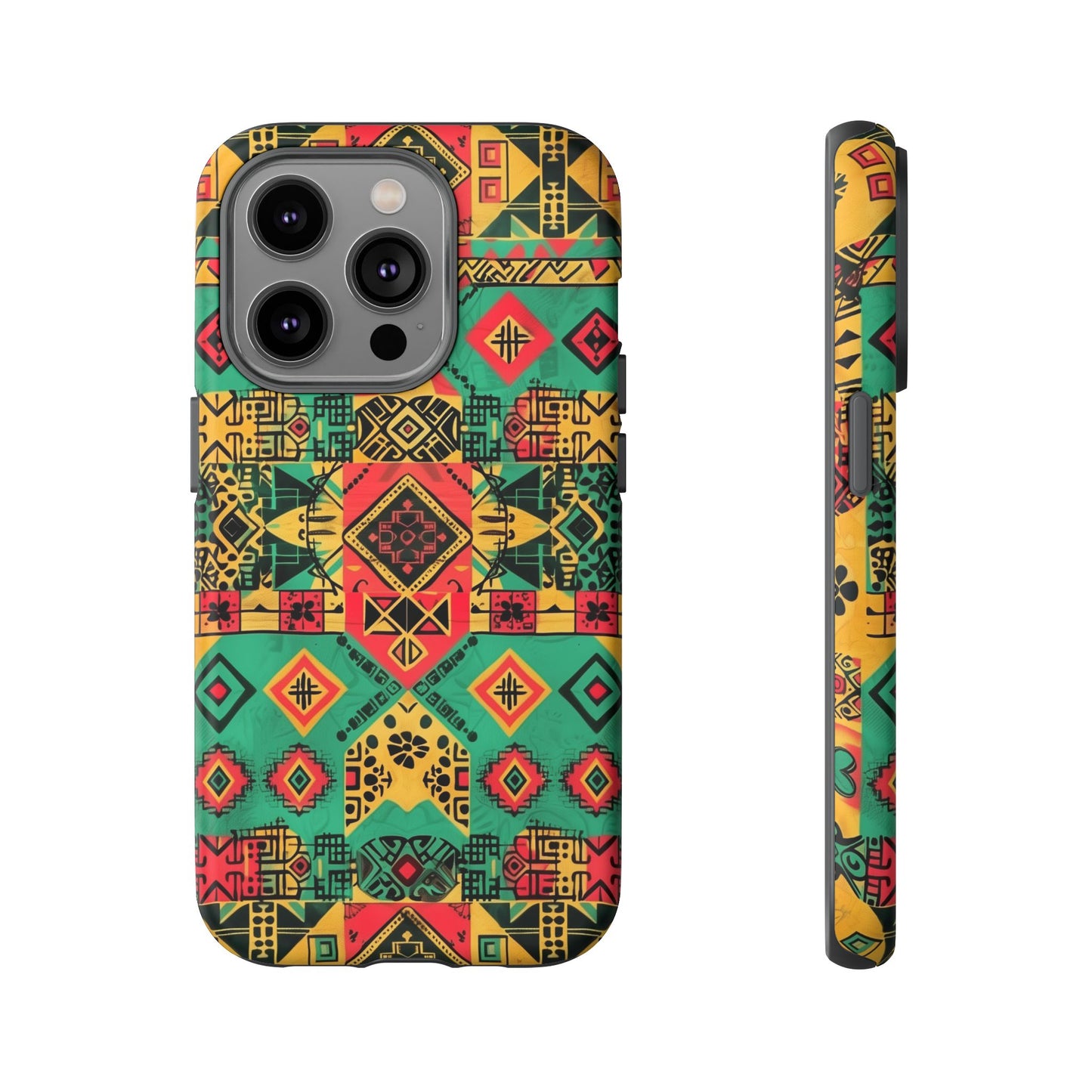 Red, Yellow and Green Afrocentric Phone Case | iPhone | Samsung | Google|  Tough Cases