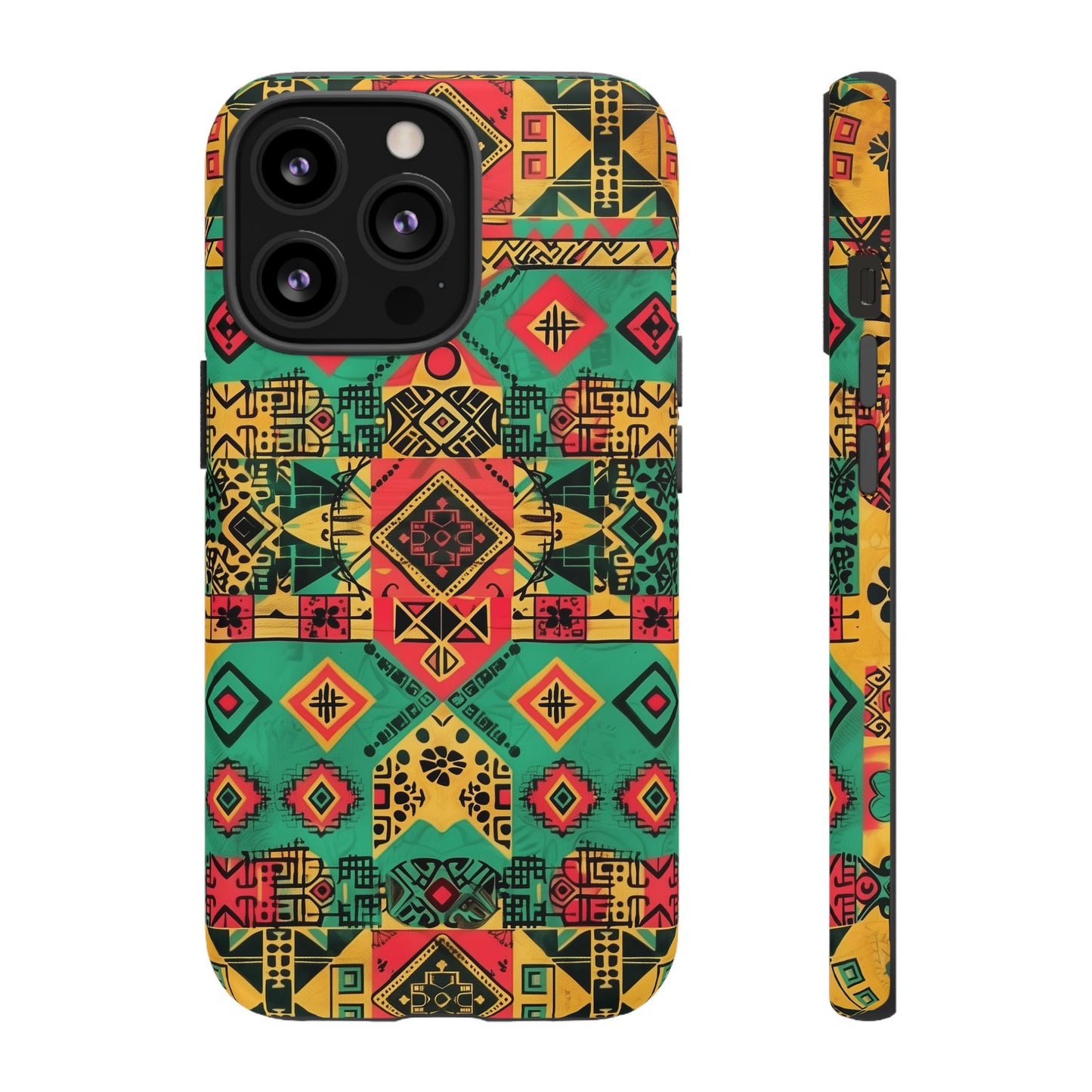 Red, Yellow and Green Afrocentric Phone Case | iPhone | Samsung | Google|  Tough Cases