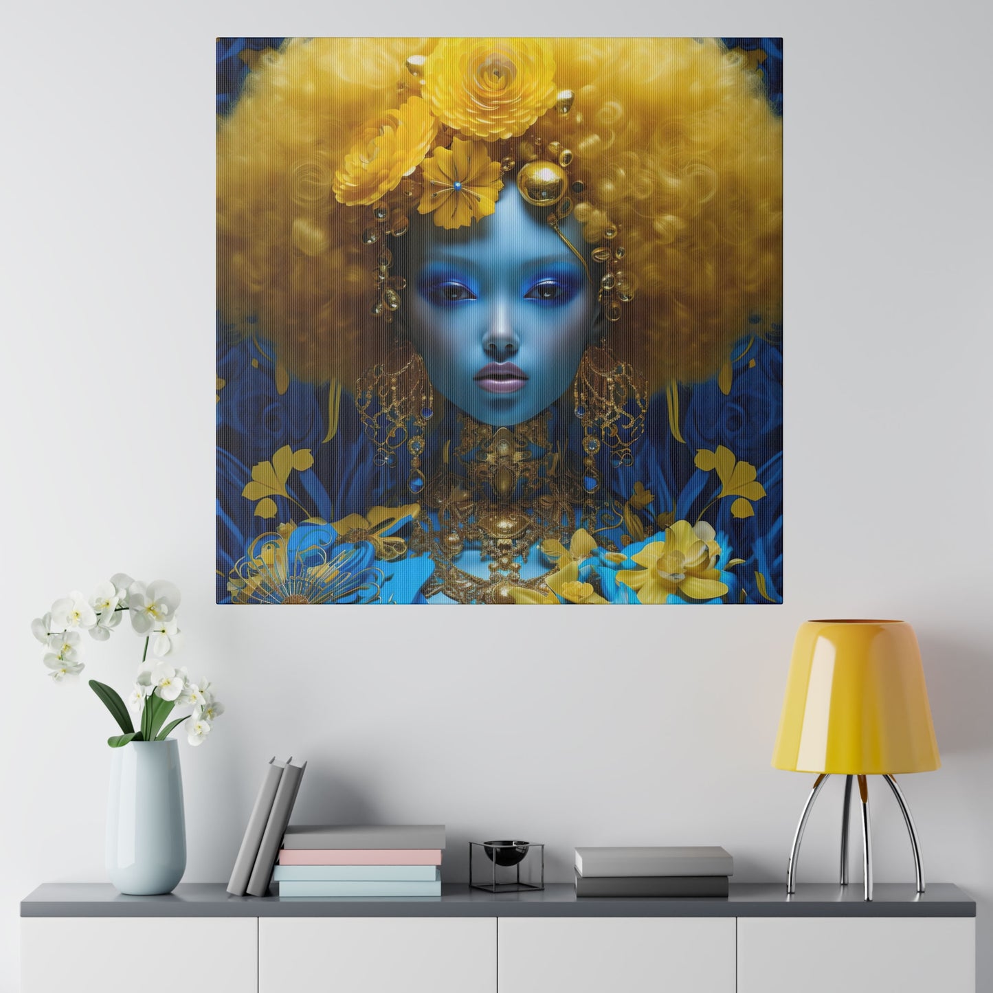 Dreamlike Digital Canvas Print: Matte Canvas, Stretched, 0.75" - Wall Art - Gift Ideas - Black Art - Afro Art - Fantasy Art - Home Decor