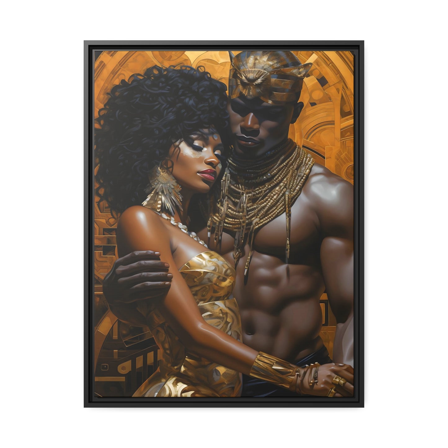 Ancient Gold - Matte Canvas, Black Frame