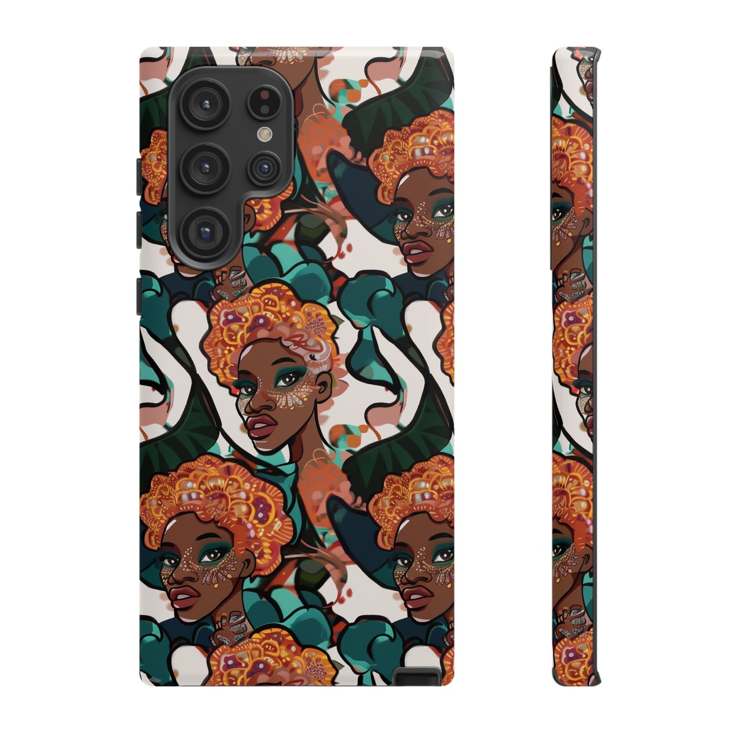 Afrocentric Print 02 Cover for Your Phone  | iPhone | Samsung | Google | Tough Cases