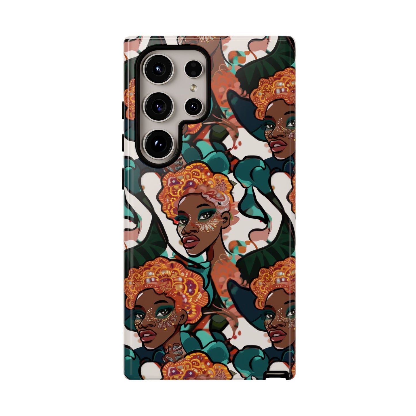 Afrocentric Print 02 Cover for Your Phone  | iPhone | Samsung | Google | Tough Cases