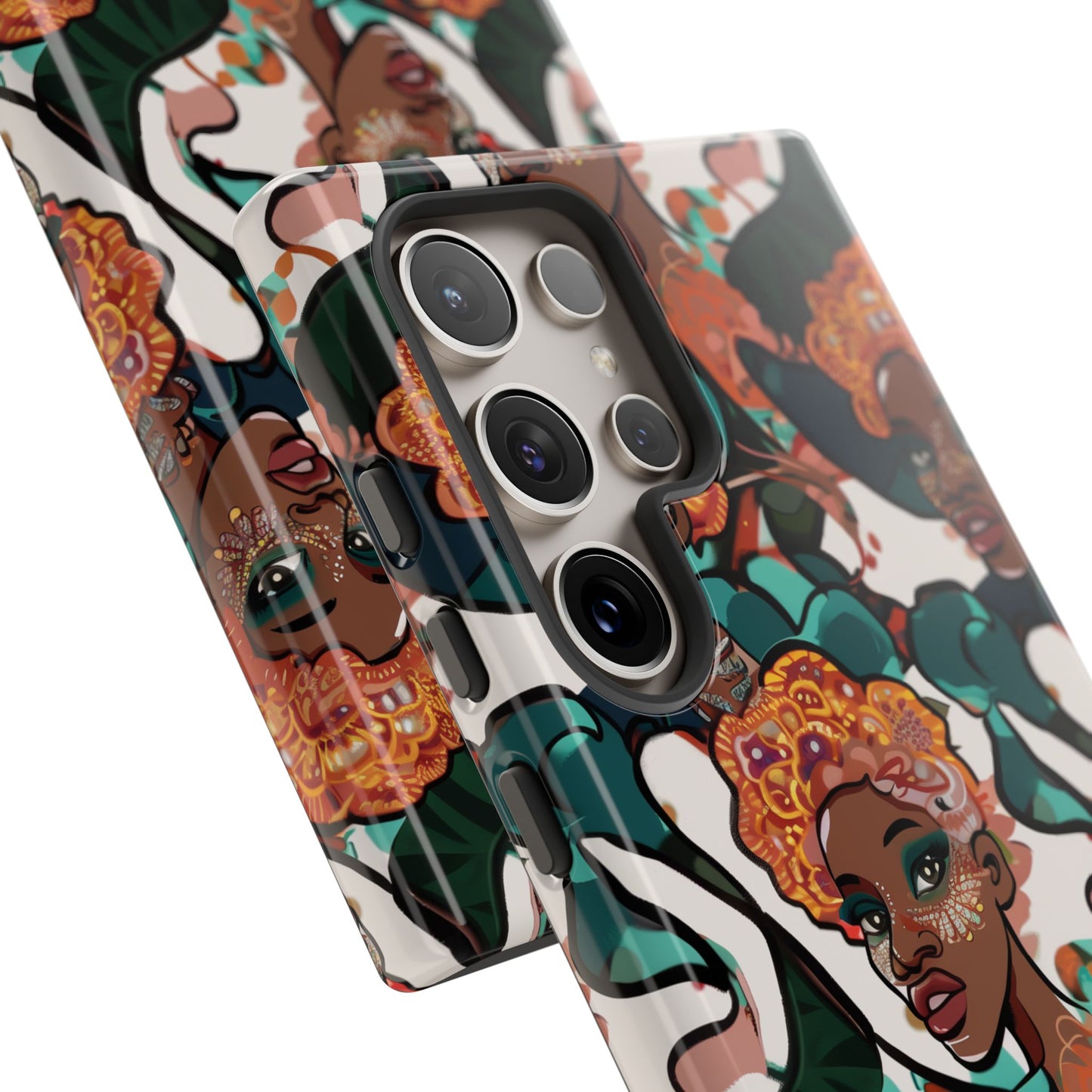 Afrocentric Print 02 Cover for Your Phone  | iPhone | Samsung | Google | Tough Cases