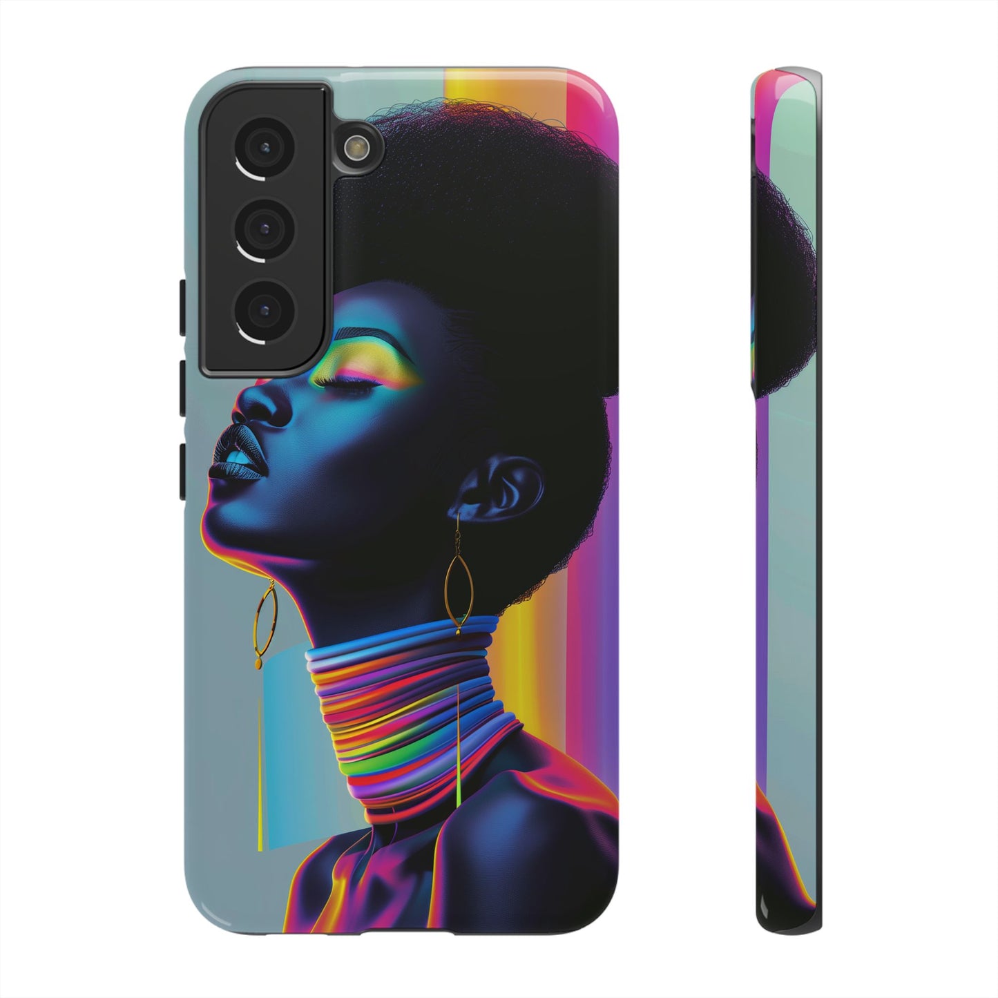 Neon Woman Phone Case - - Bold and Colorful Neon Design Cover | iPhone | Samsung | Google | Tough Case