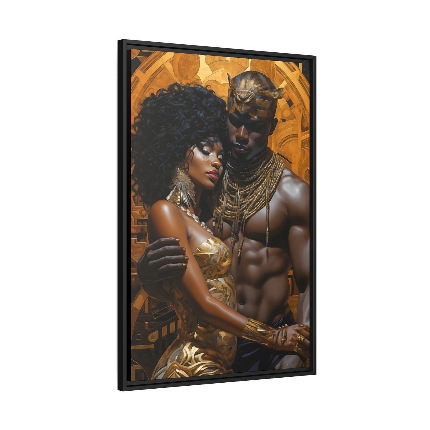 Ancient Gold - Matte Canvas, Black Frame