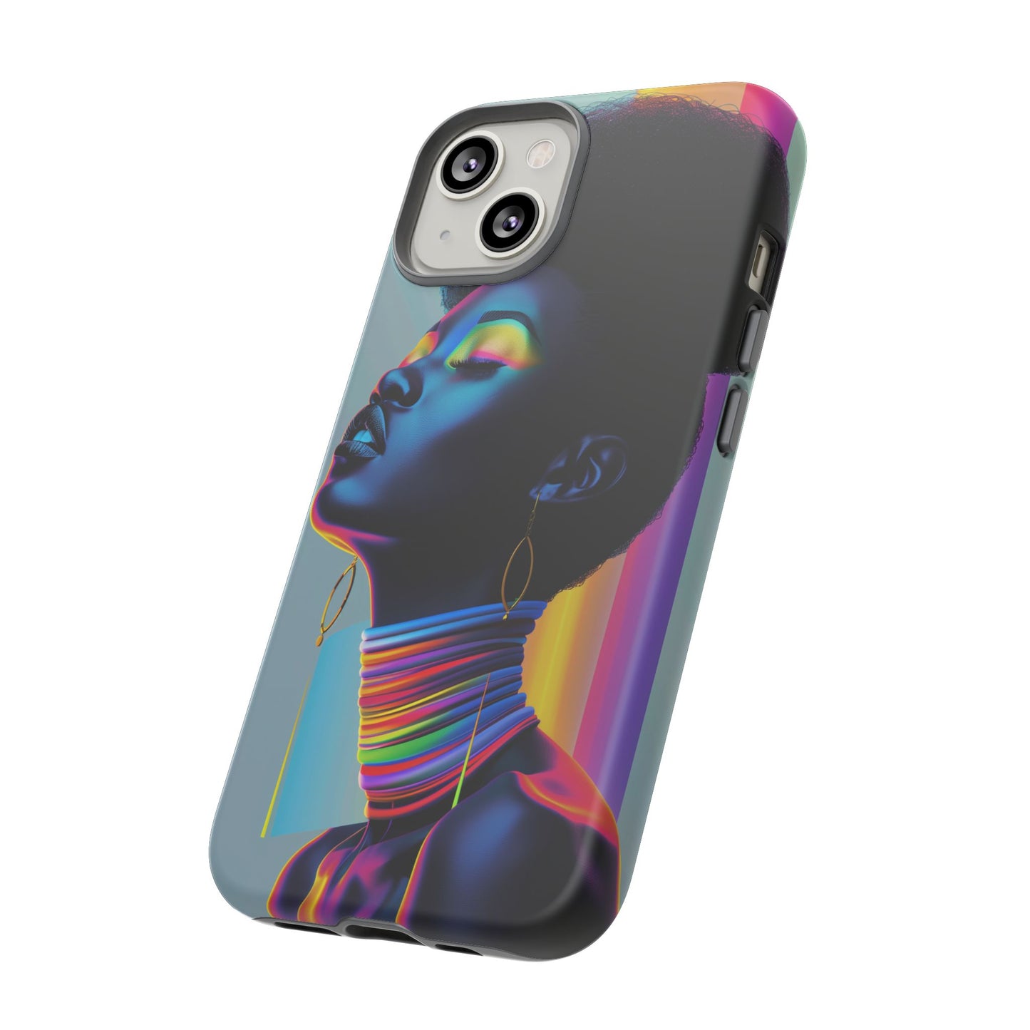 Neon Woman Phone Case - - Bold and Colorful Neon Design Cover | iPhone | Samsung | Google | Tough Case