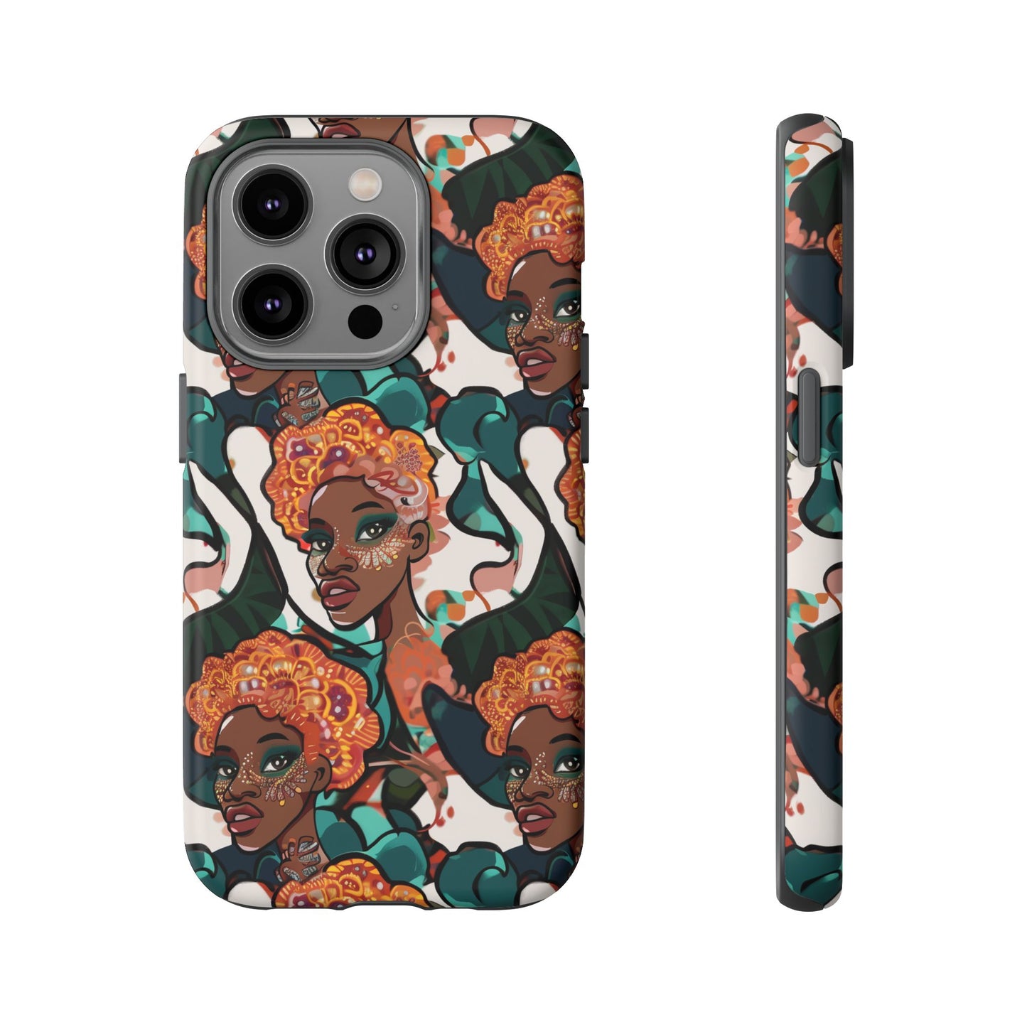 Afrocentric Print 02 Cover for Your Phone  | iPhone | Samsung | Google | Tough Cases