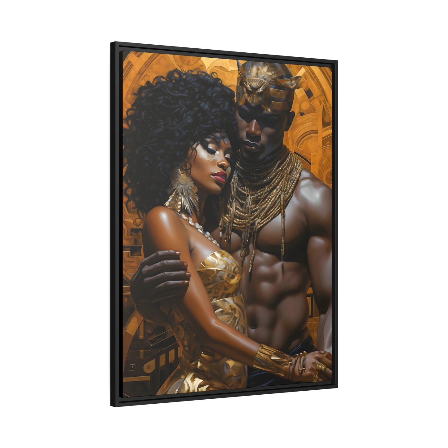 Ancient Gold - Matte Canvas, Black Frame