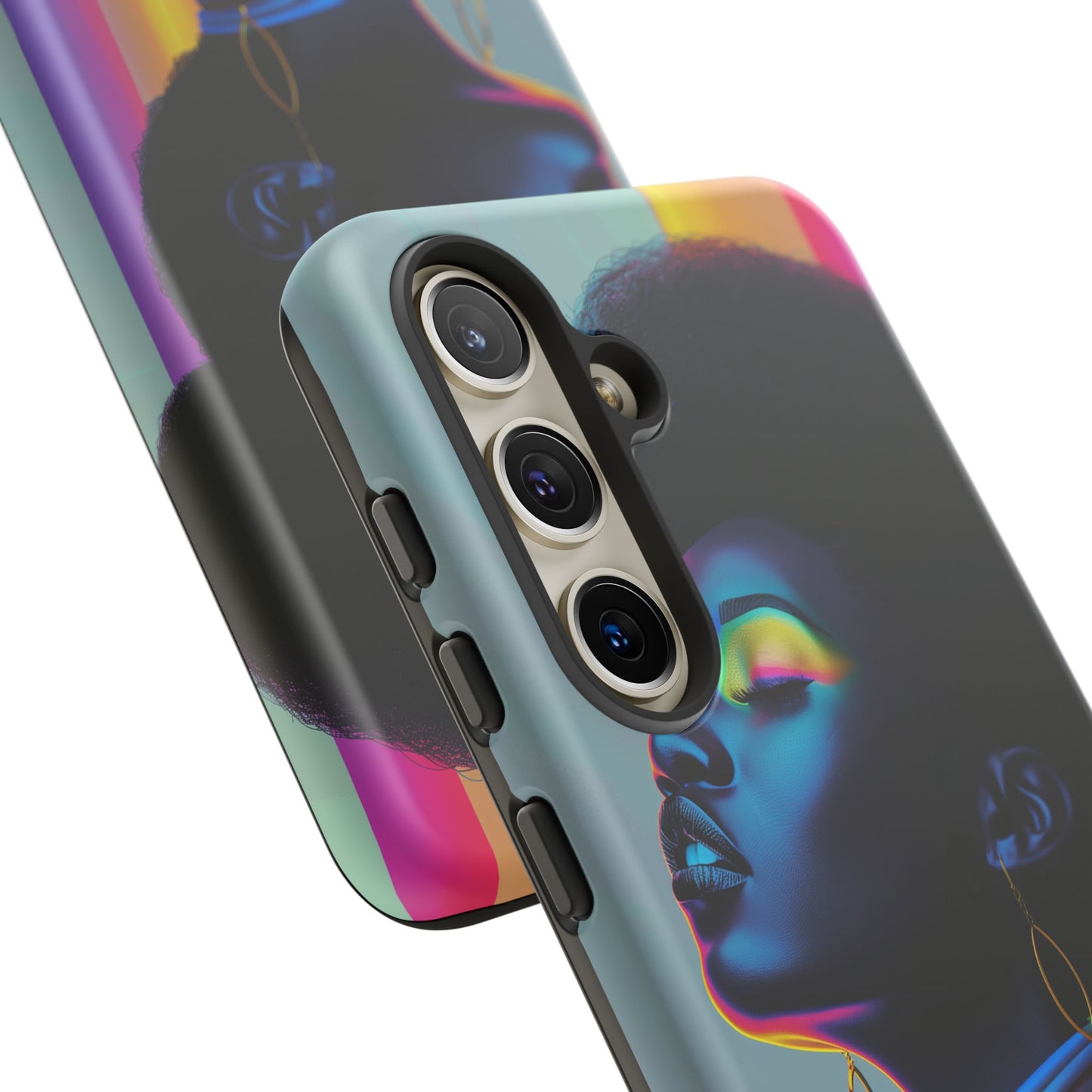 Neon Woman Phone Case - - Bold and Colorful Neon Design Cover | iPhone | Samsung | Google | Tough Case