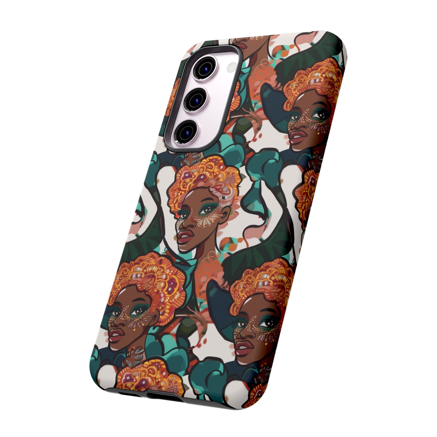 Afrocentric Print 02 Cover for Your Phone  | iPhone | Samsung | Google | Tough Cases