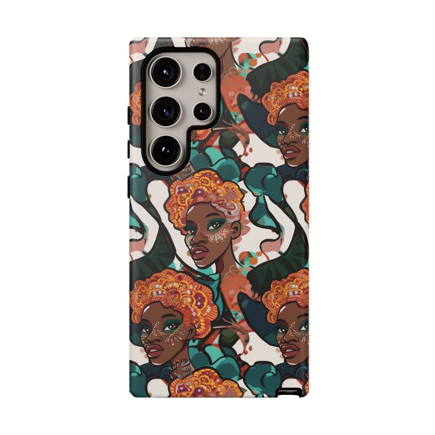 Afrocentric Print 02 Cover for Your Phone  | iPhone | Samsung | Google | Tough Cases