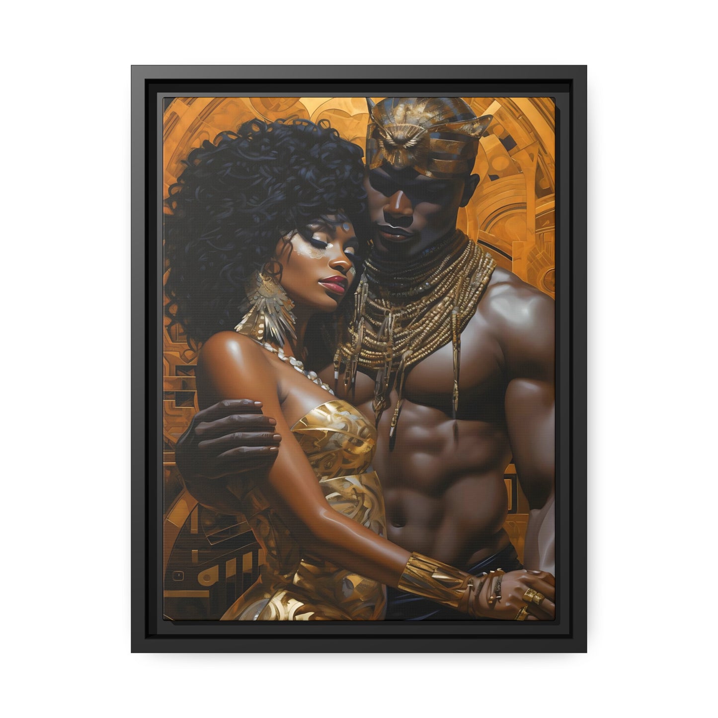 Ancient Gold - Matte Canvas, Black Frame