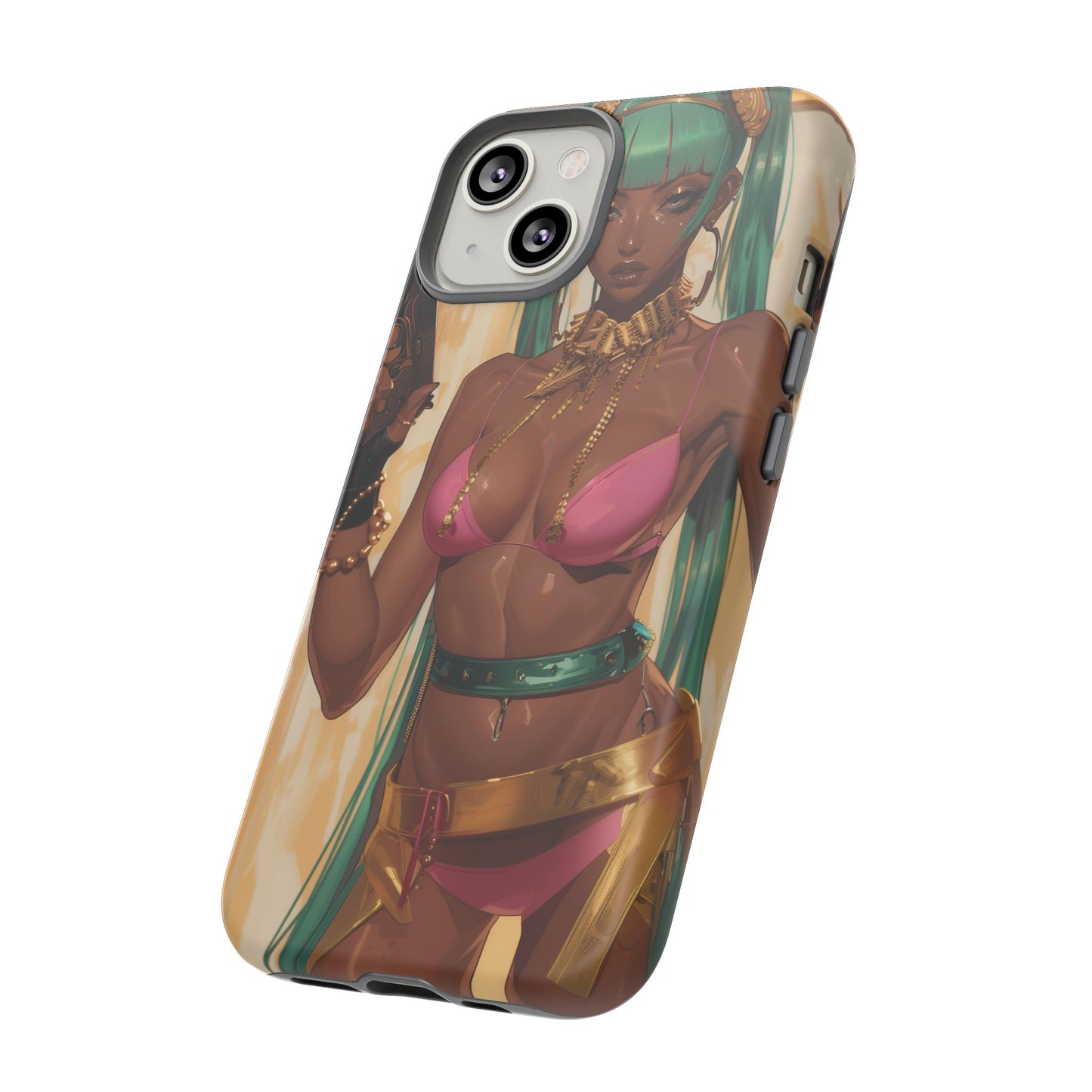 Urban Warrior Woman Gaming -  Bold and Edgy Street Art CoverStyle Digital Art | iPhone | Samsung | Tough Case